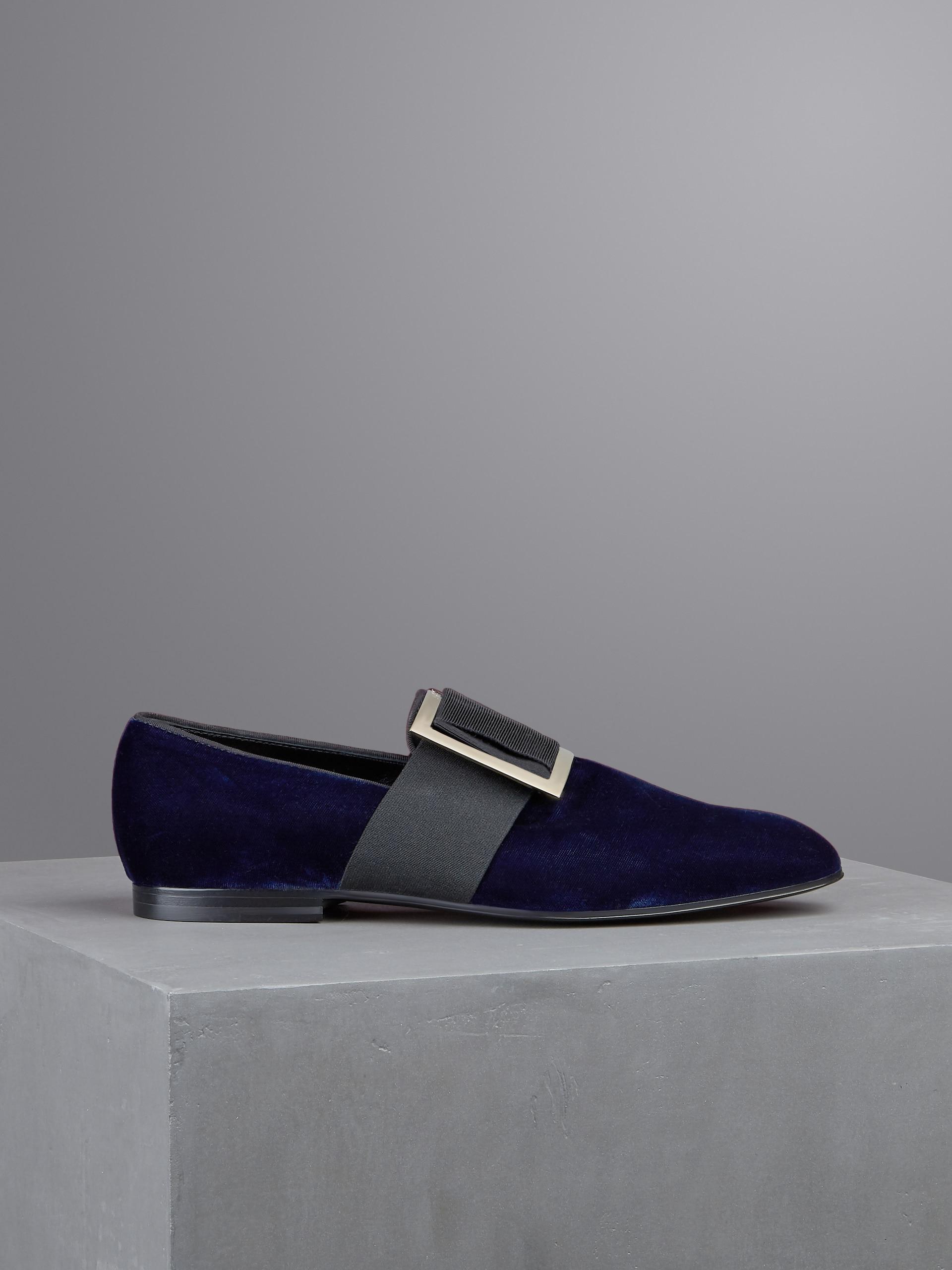 suede loafers tuxedo