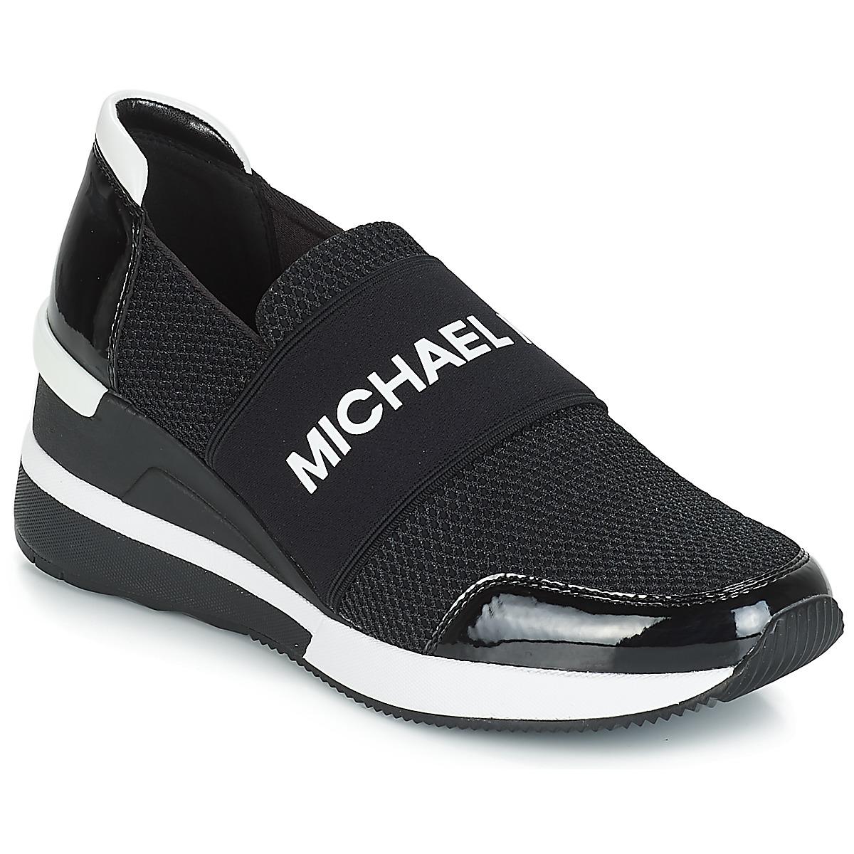 MICHAEL Michael Kors Felix Trainer Shoes (trainers) in Black - Save 12% ...