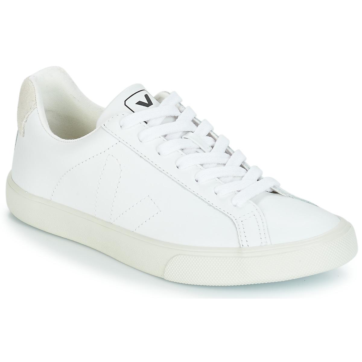 Veja Esplar Leather Low-Top Sneakers in White - Save 25% - Lyst
