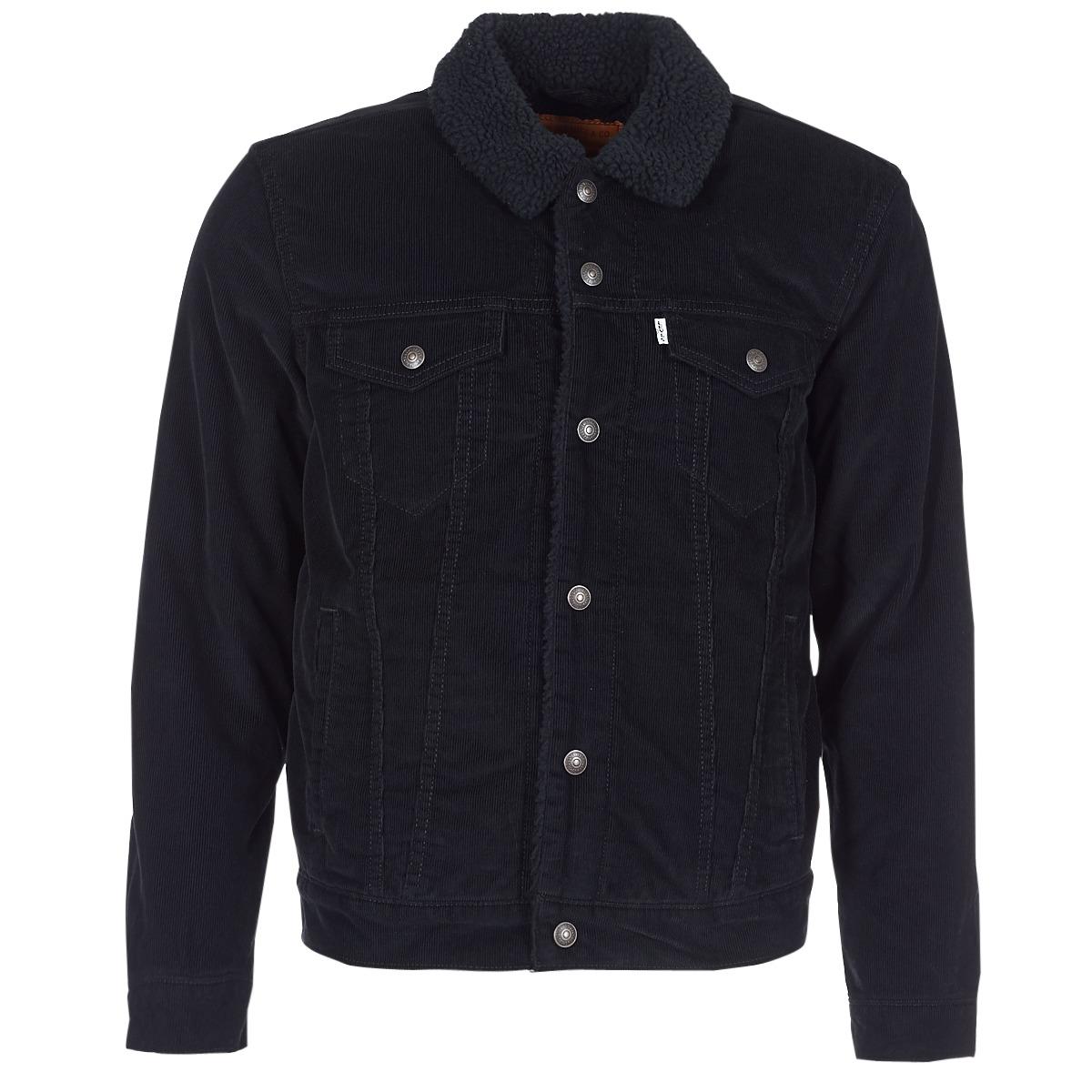 Levi's Type 3 Sherpa Trucker Denim Jacket in Black for Men - Lyst