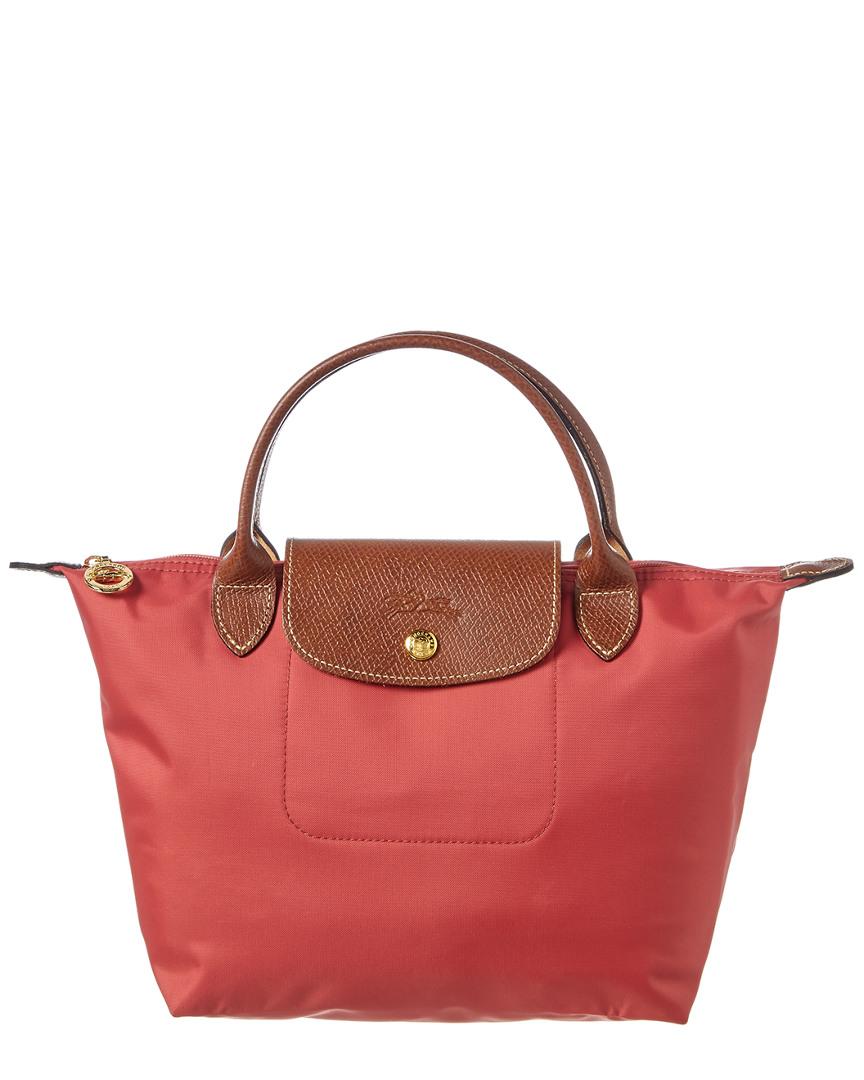 Longchamp Le Pliage Small Nylon Short Handle Tote in Red - Save 13% - Lyst