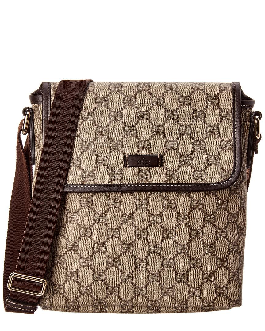 Gucci Gg Supreme Canvas Messenger Bag Brown Literacy Basics