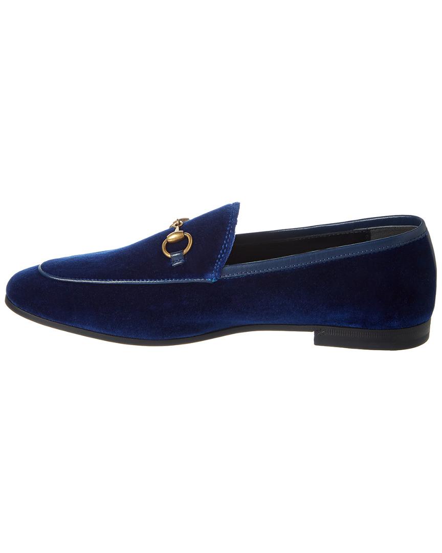 gucci new jordaan velvet loafer