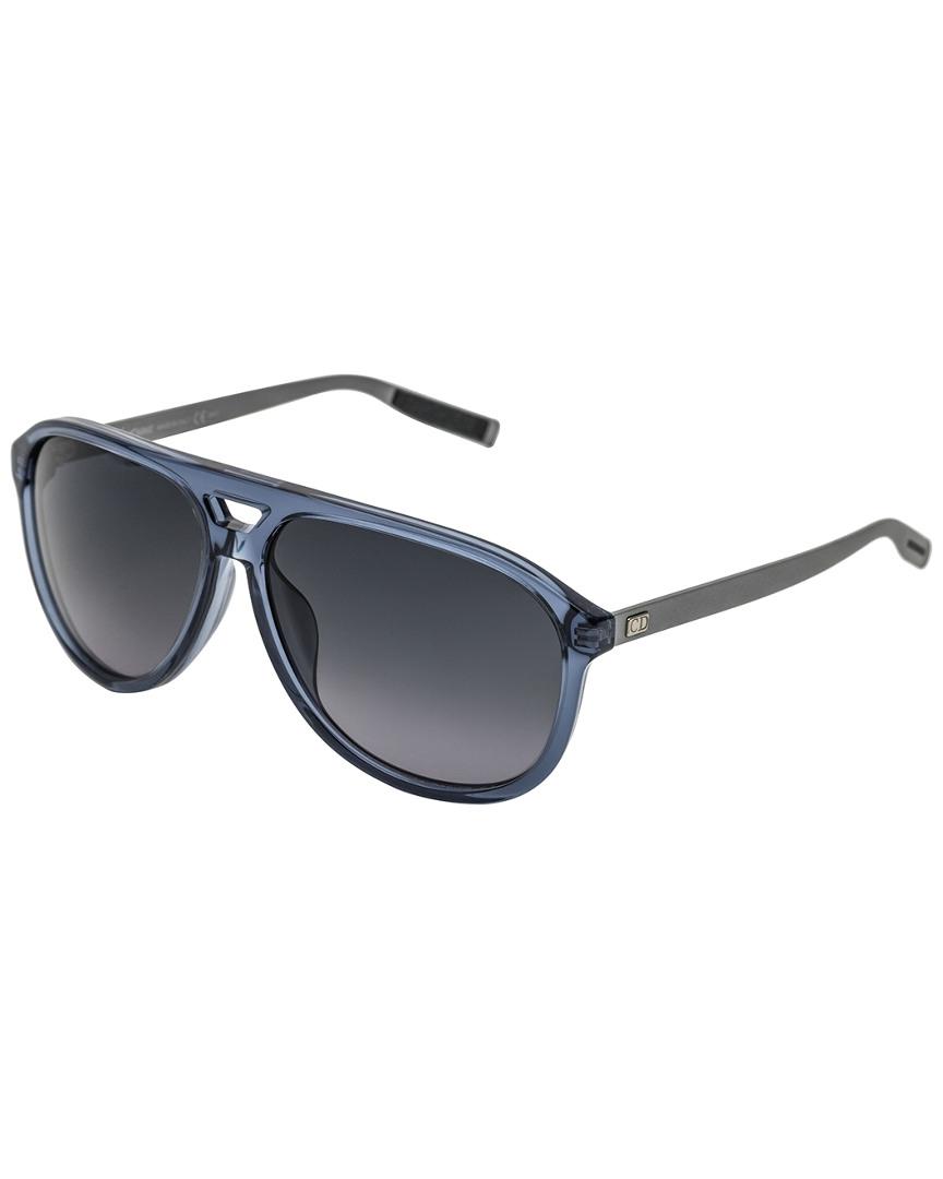Dior Christian 60mm Sunglasses in Blue for Men - Lyst