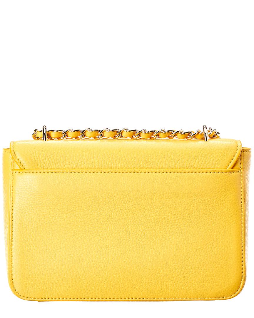 Tory Burch Britton Leather Adjustable Shoulder Bag in Yellow - Lyst
