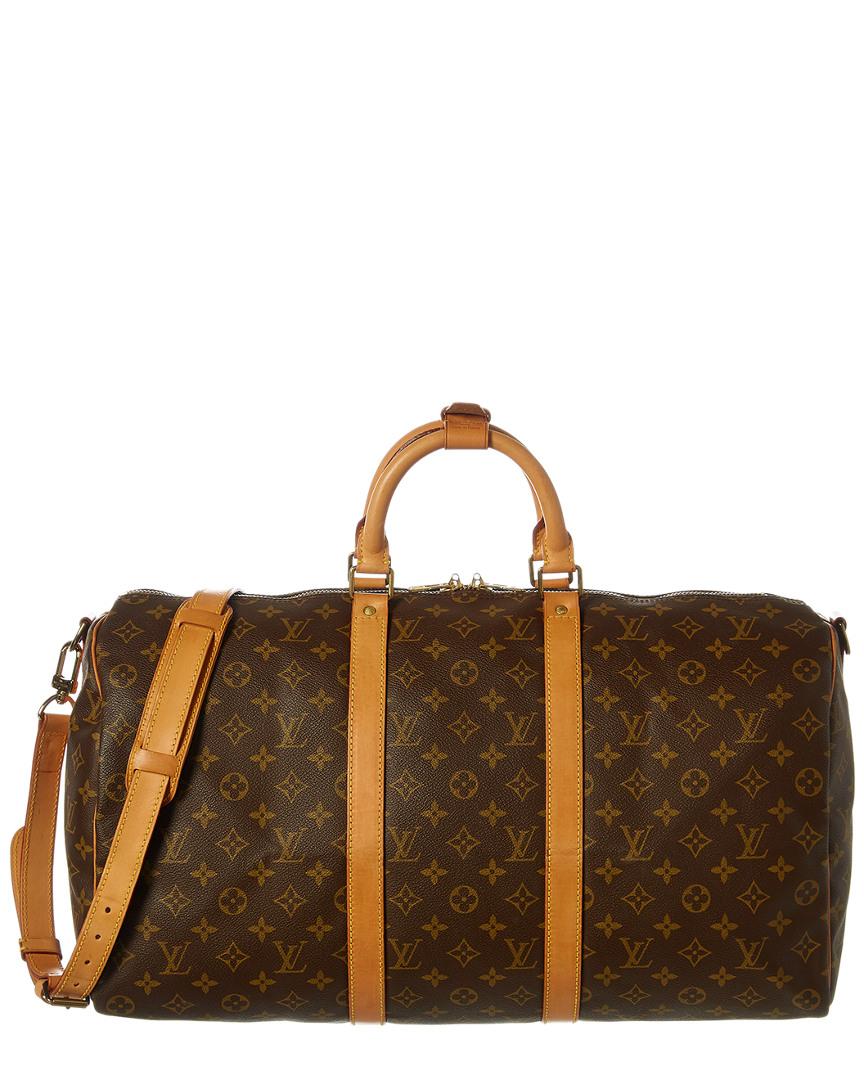 Lyst - Louis Vuitton Monogram Canvas Keepall 50 Bandouliere in Brown