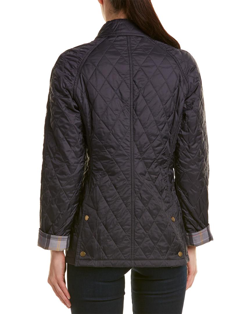 Barbour Summer Beadnell Quilted Jacket in Navy (Blue) - Lyst