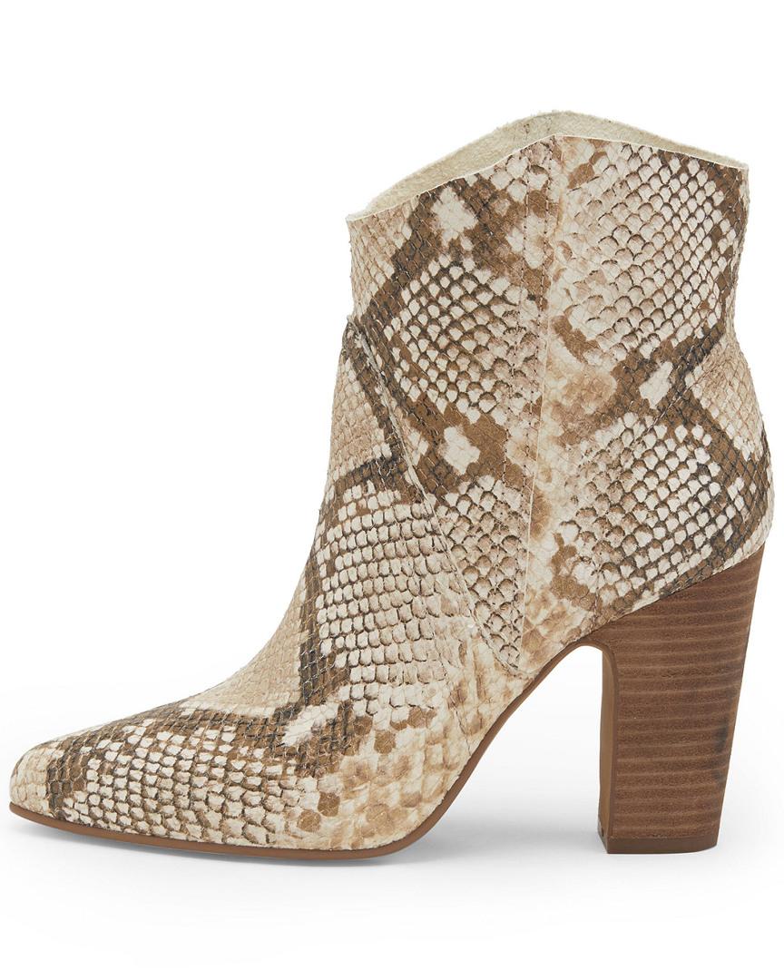 Vince Camuto Women's Creestal Almond Toe Snakeskin - Embossed Leather ...