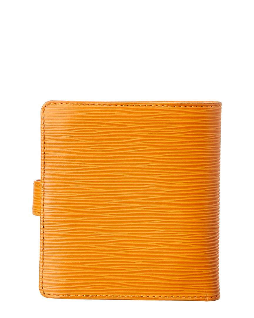 Louis Vuitton Orange Epi Leather Porte Billets Compact Wallet in Orange - Lyst