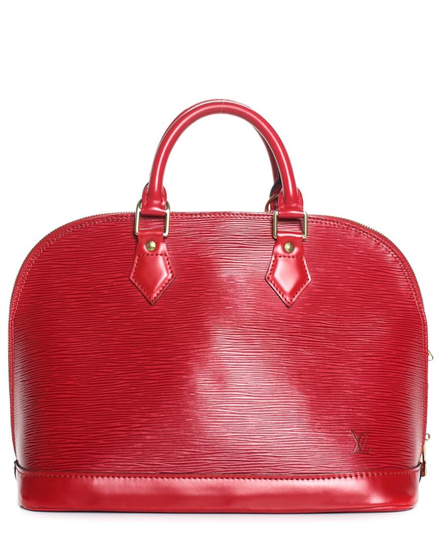 Vintage Louis Vuitton Dhanura Orange Epi Leather Top Handle Bag