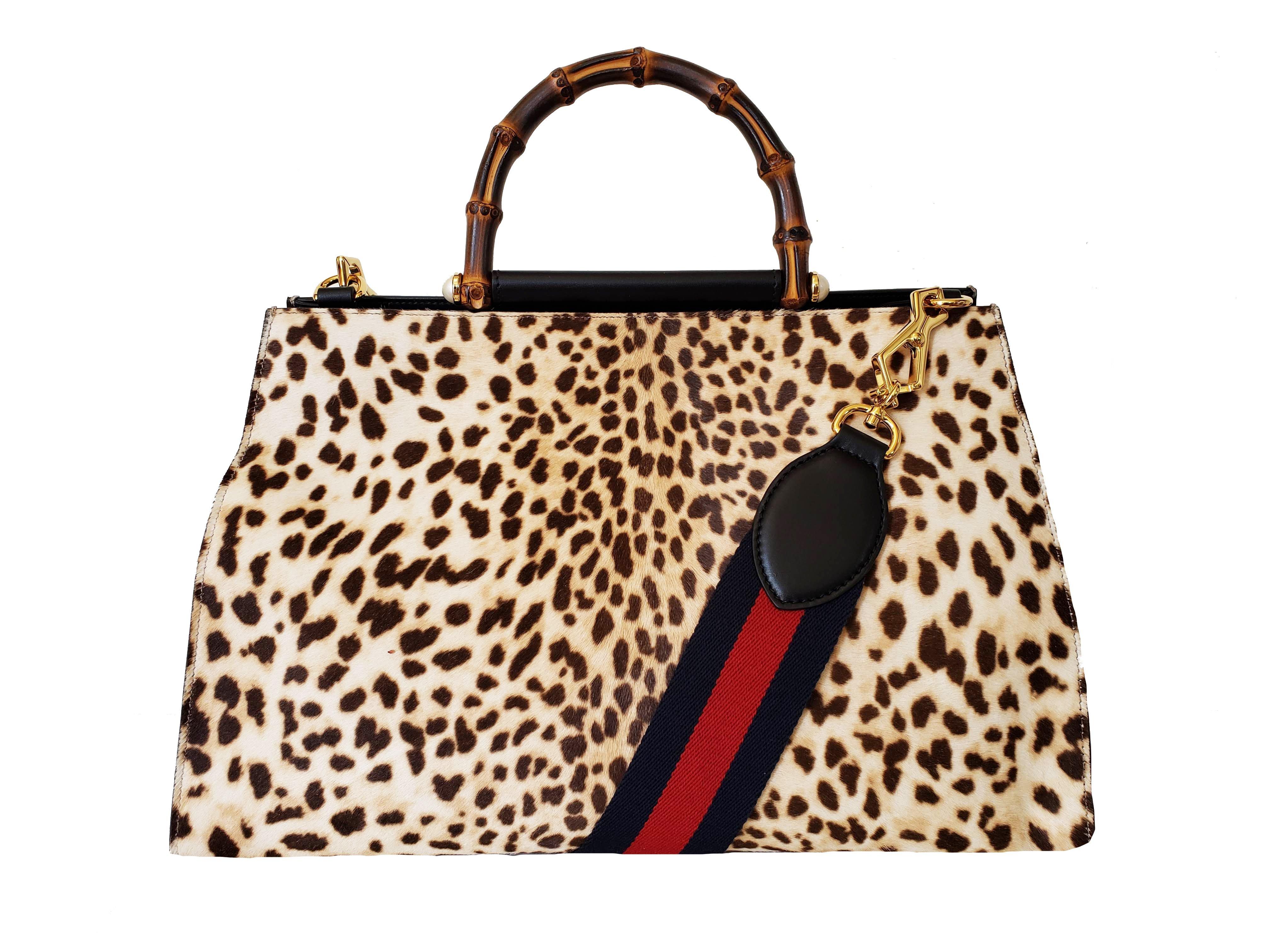 Large Leopard Print Purse For Sale
