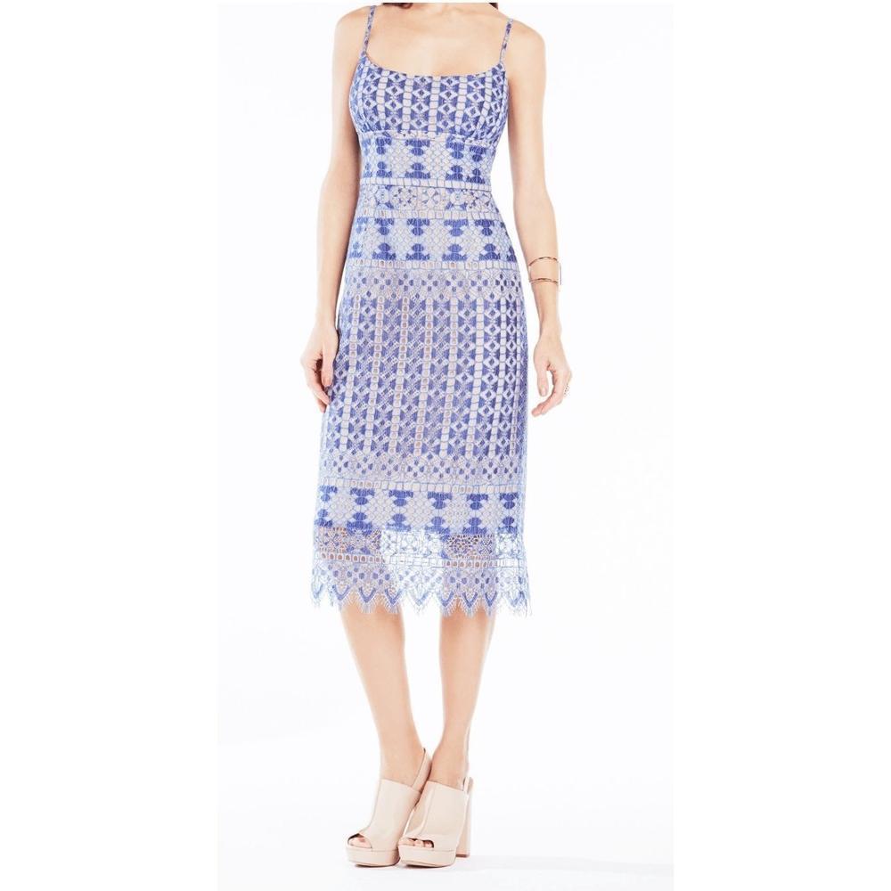 Lyst Bcbgmaxazria Bcbg Maxazria Alese Light Blue Asymmetrical Bcbgmaxazria Women S Bcbg Maxazria Alese Light Blue Asymmetrical Geometric Lace Dress