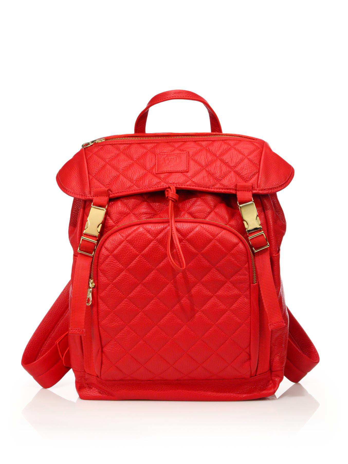 Lyst - Del Toro Quilted Leather Backpack in Red for Men