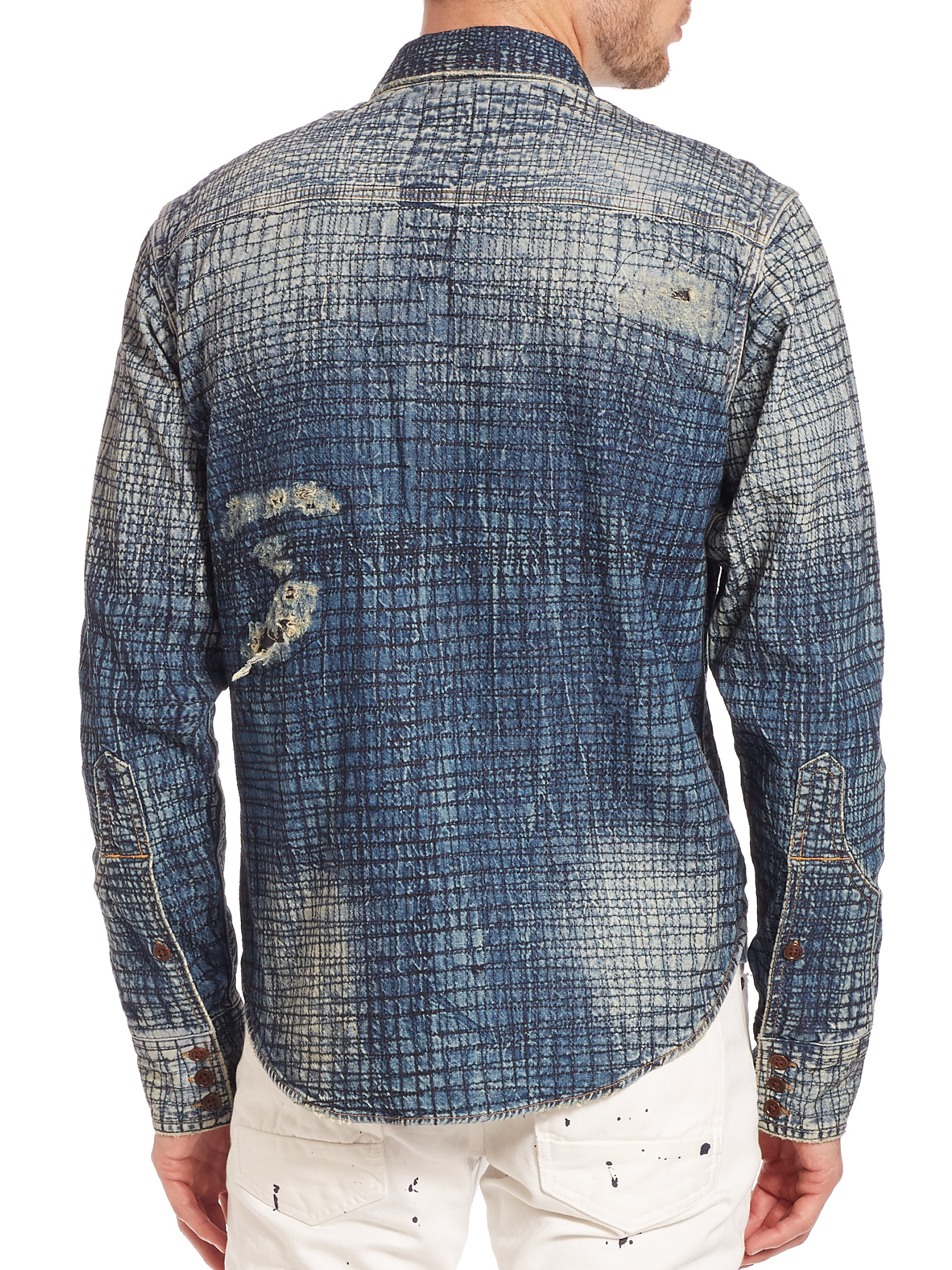 denim shirt mens h&m