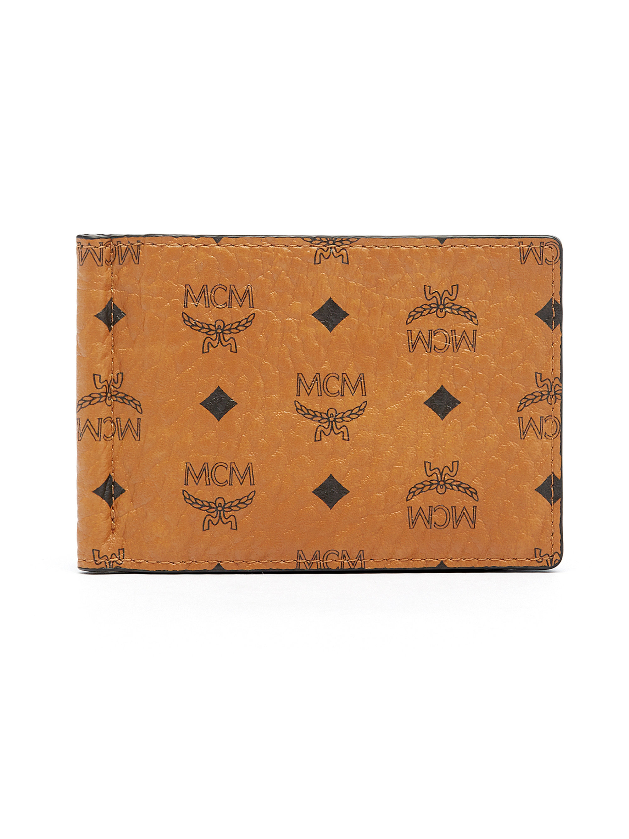 Mcm Claus Coated Canvas Money Clip Wallet in Brown for Men | Lyst