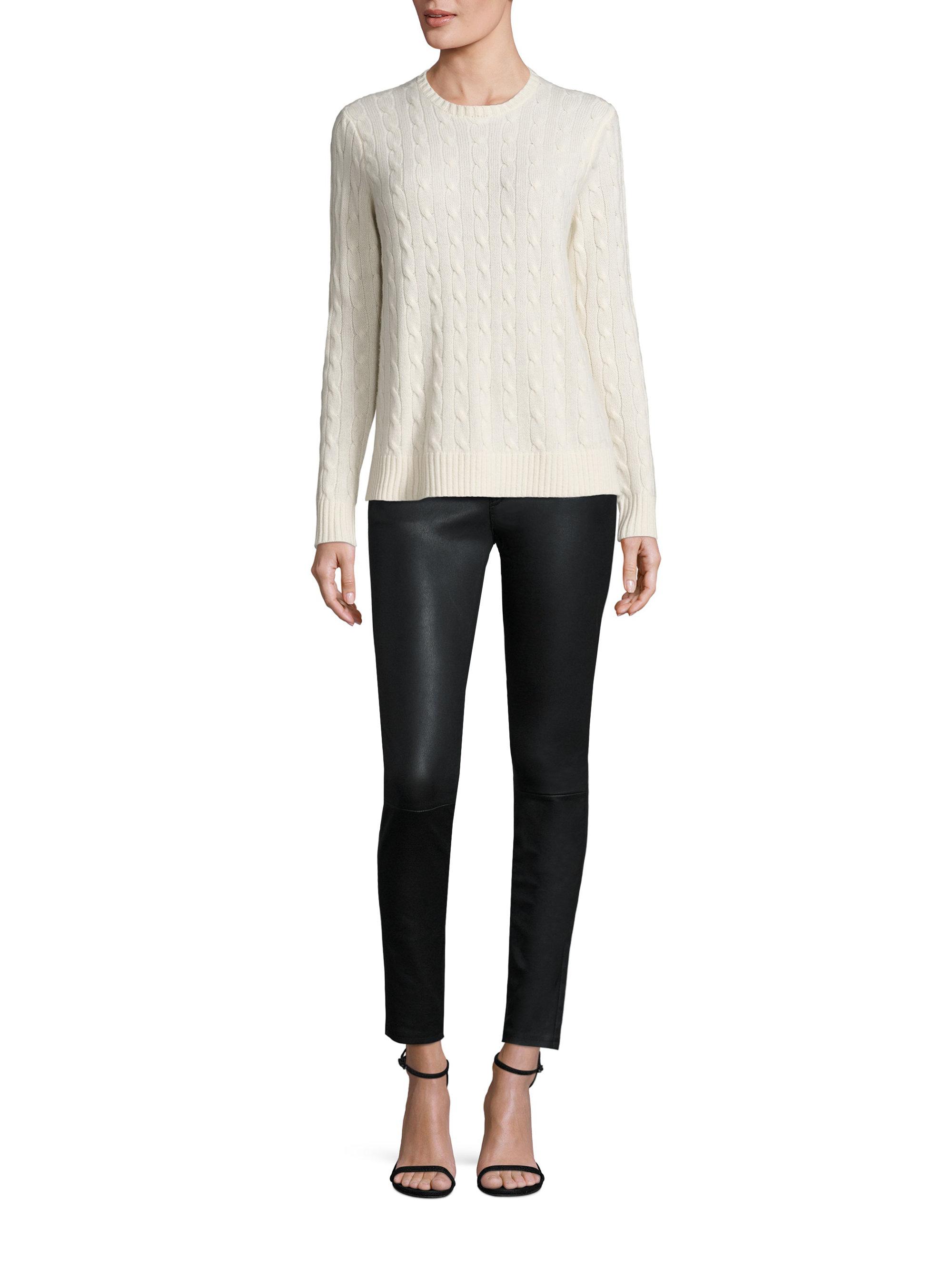 Lyst - Polo Ralph Lauren Cashmere Cable-knit Sweater in Black