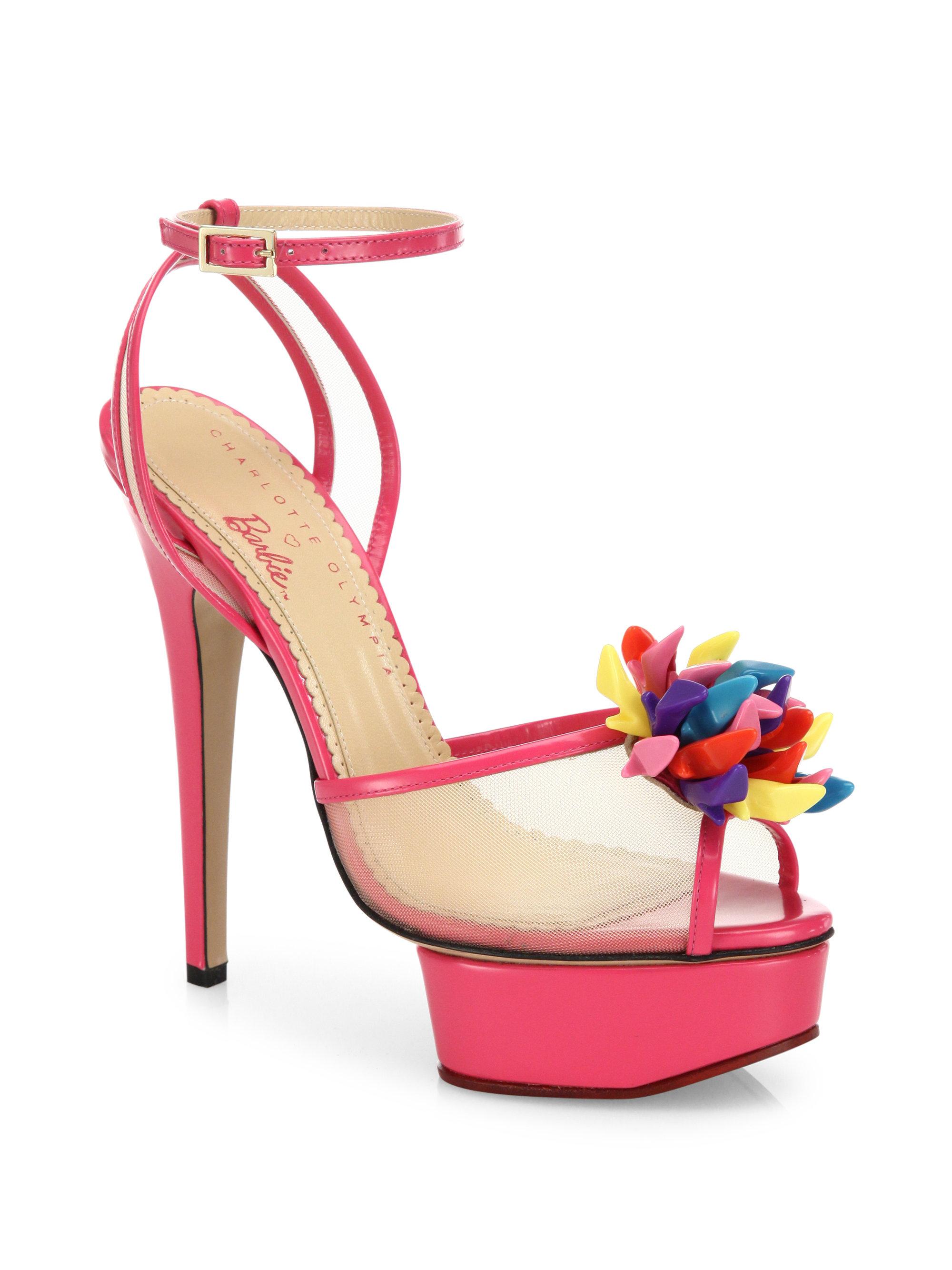 Lyst Charlotte Olympia Pomeline Barbie Shoe Mesh