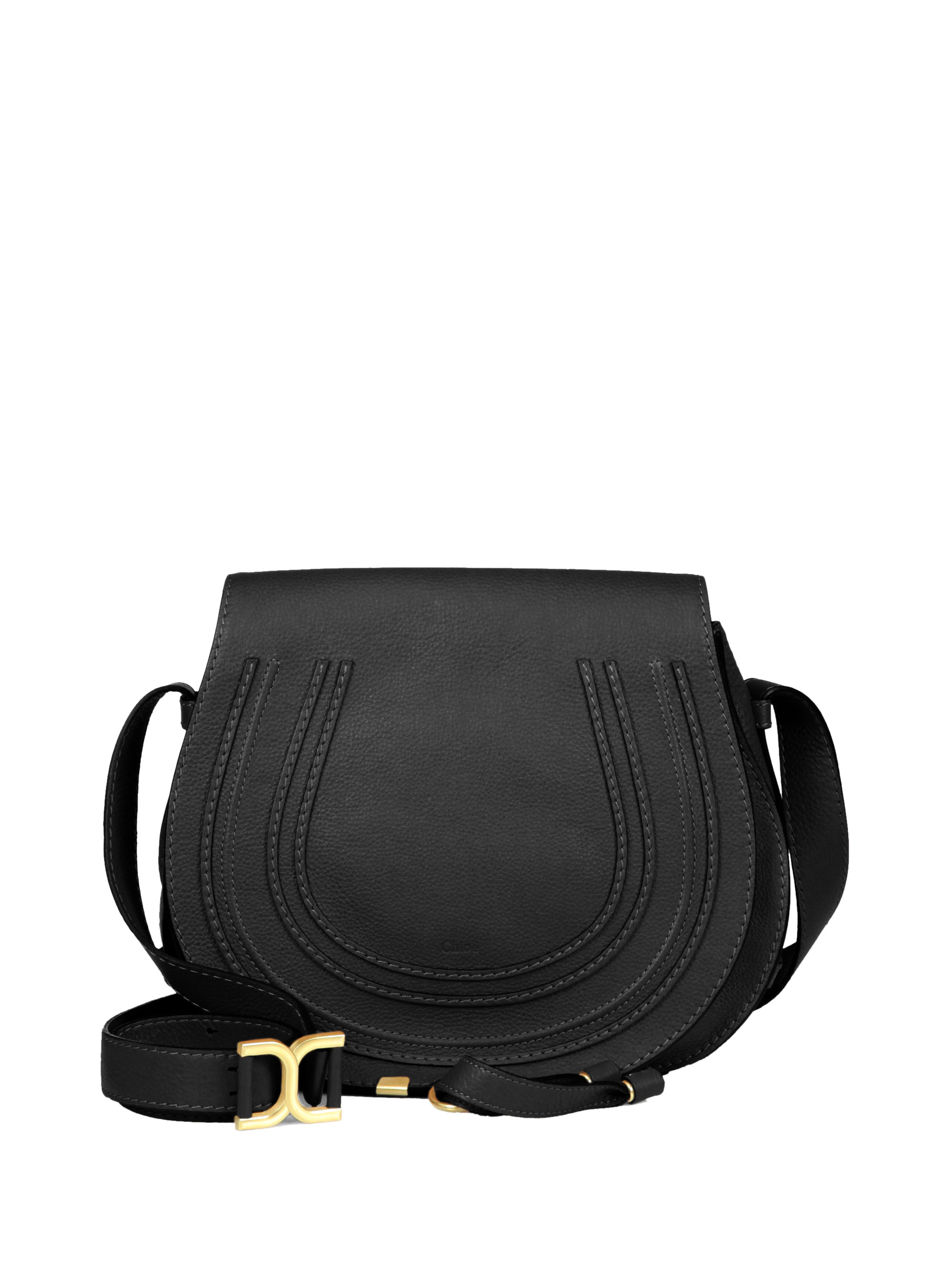 Chloé Marcie Medium Round Crossbody Bag in Black Save 8 Lyst