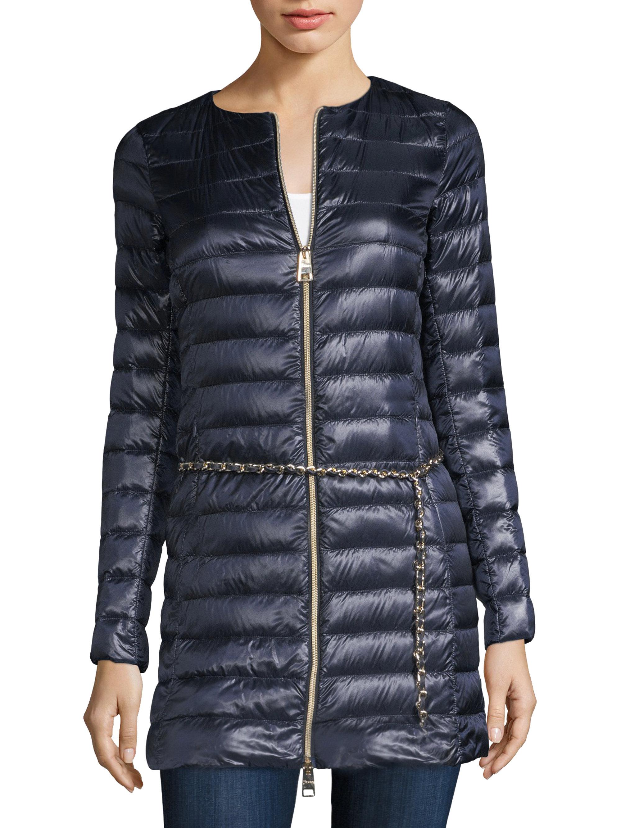 Herno Synthetic Women's Quilted Down Jacket - Navy - Size 38 (2) in ...