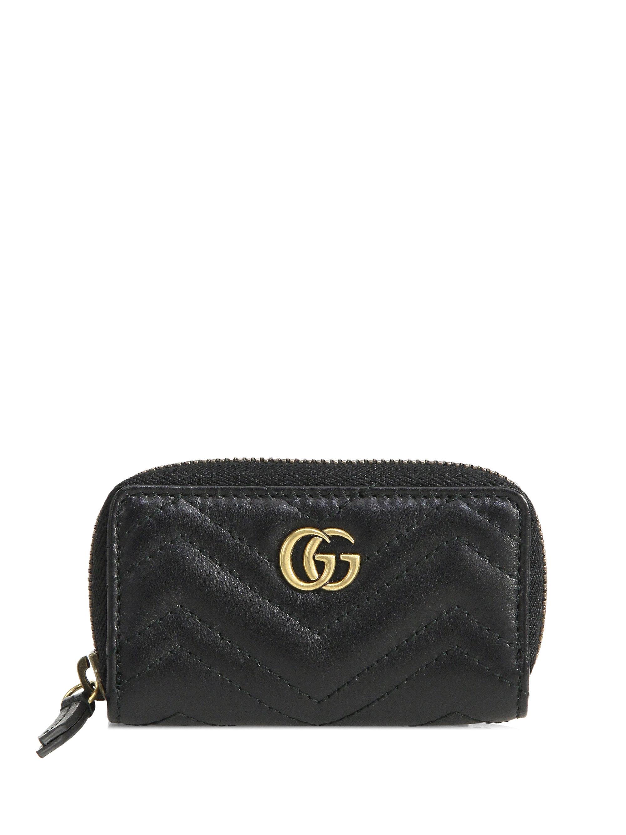 black gucci key pouch