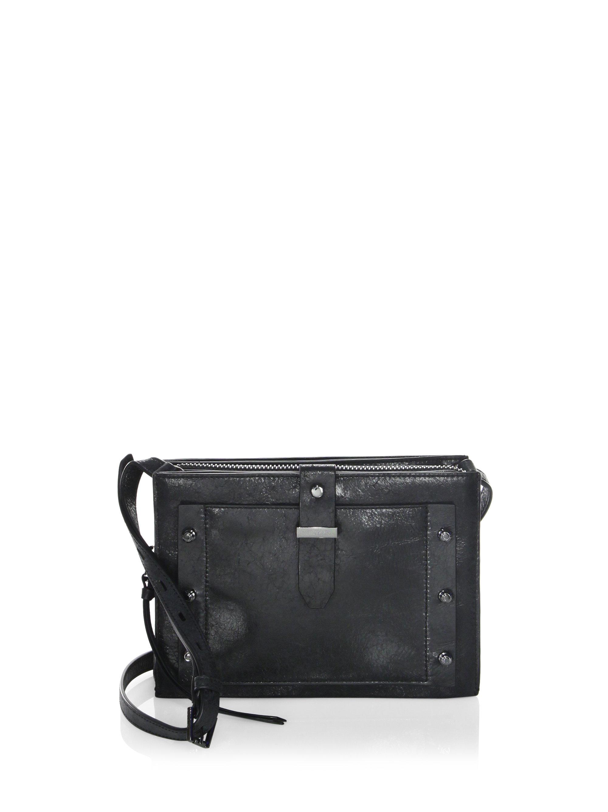 Lyst Botkier Warren City Leather Crossbody Bag In Black View Fullscreen