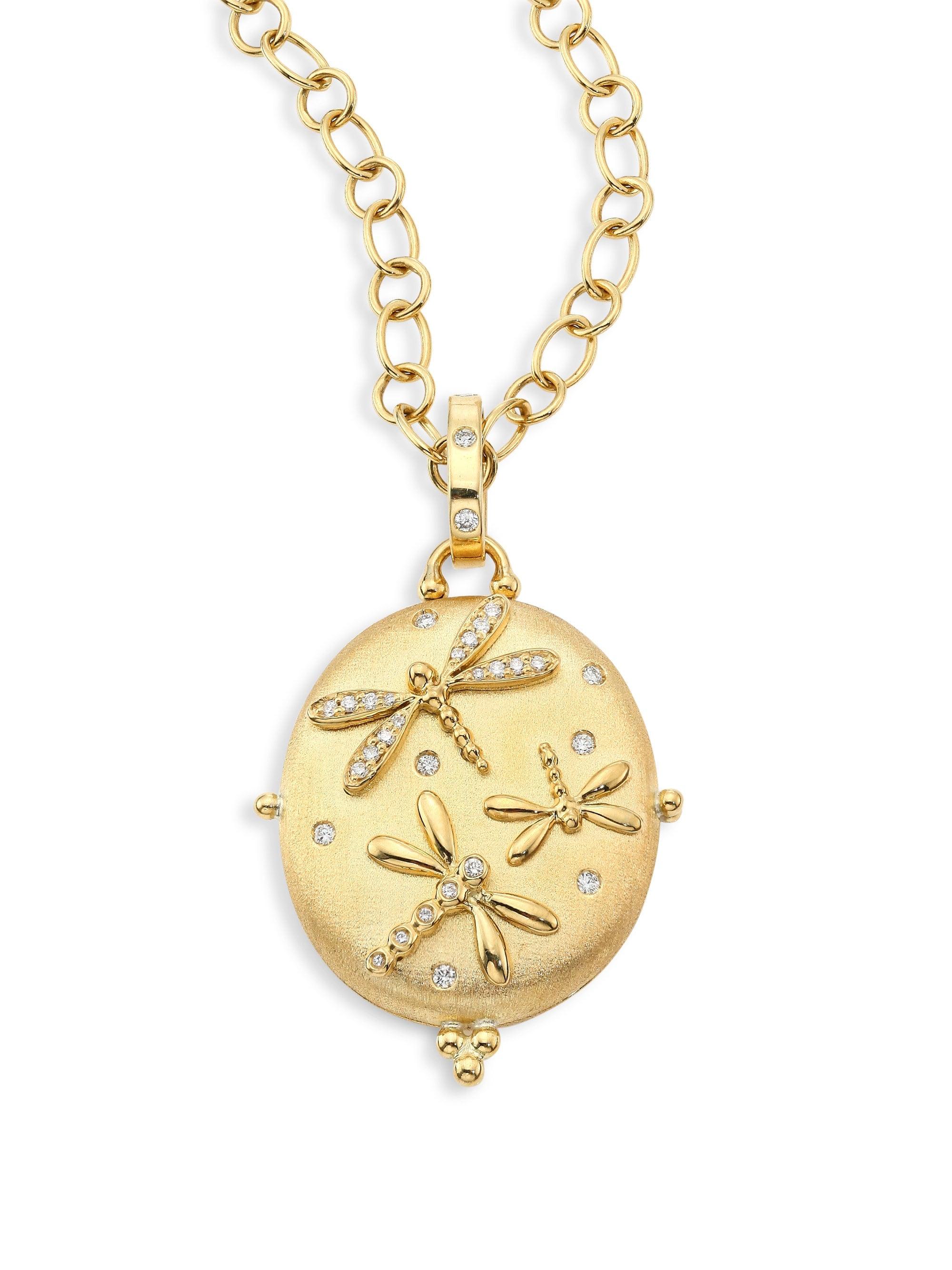 Lyst Temple St. Clair Diamond & 18k Yellow Gold