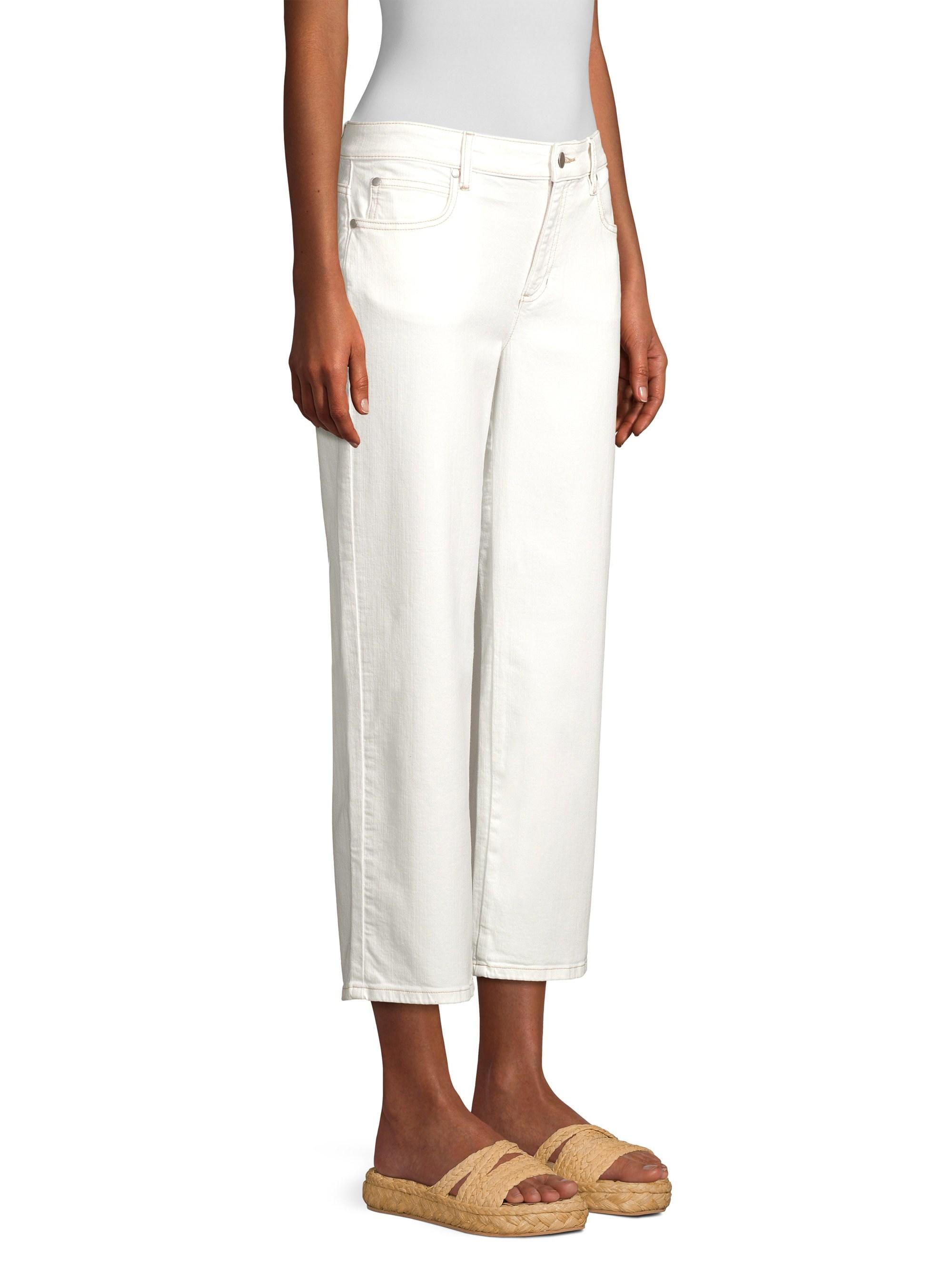 Lyst - Eileen Fisher Women's Undyed Organic Cotton Cropped Straight ...