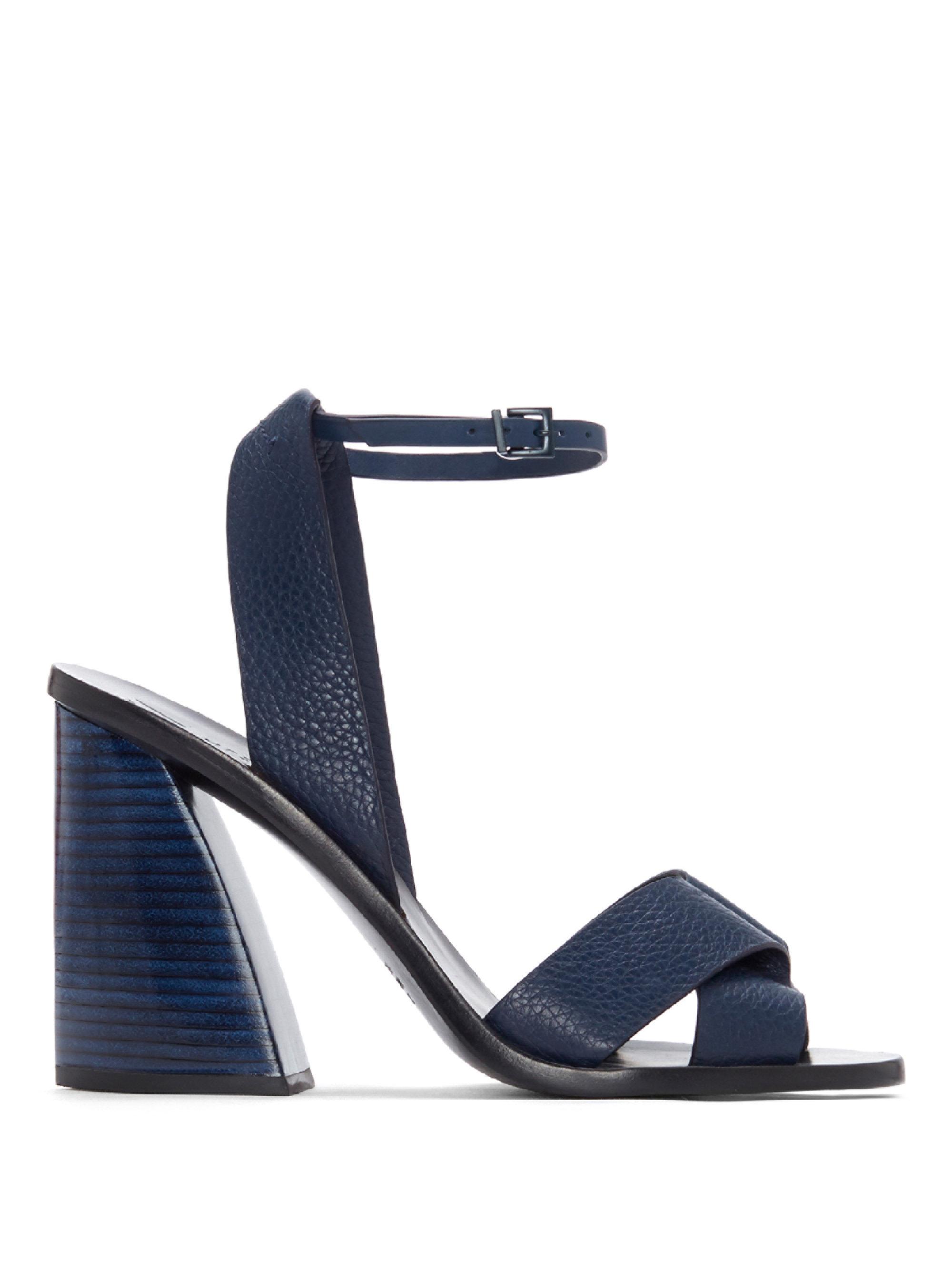Lyst - Mercedes Castillo Alisanne Leather Sandals in Blue