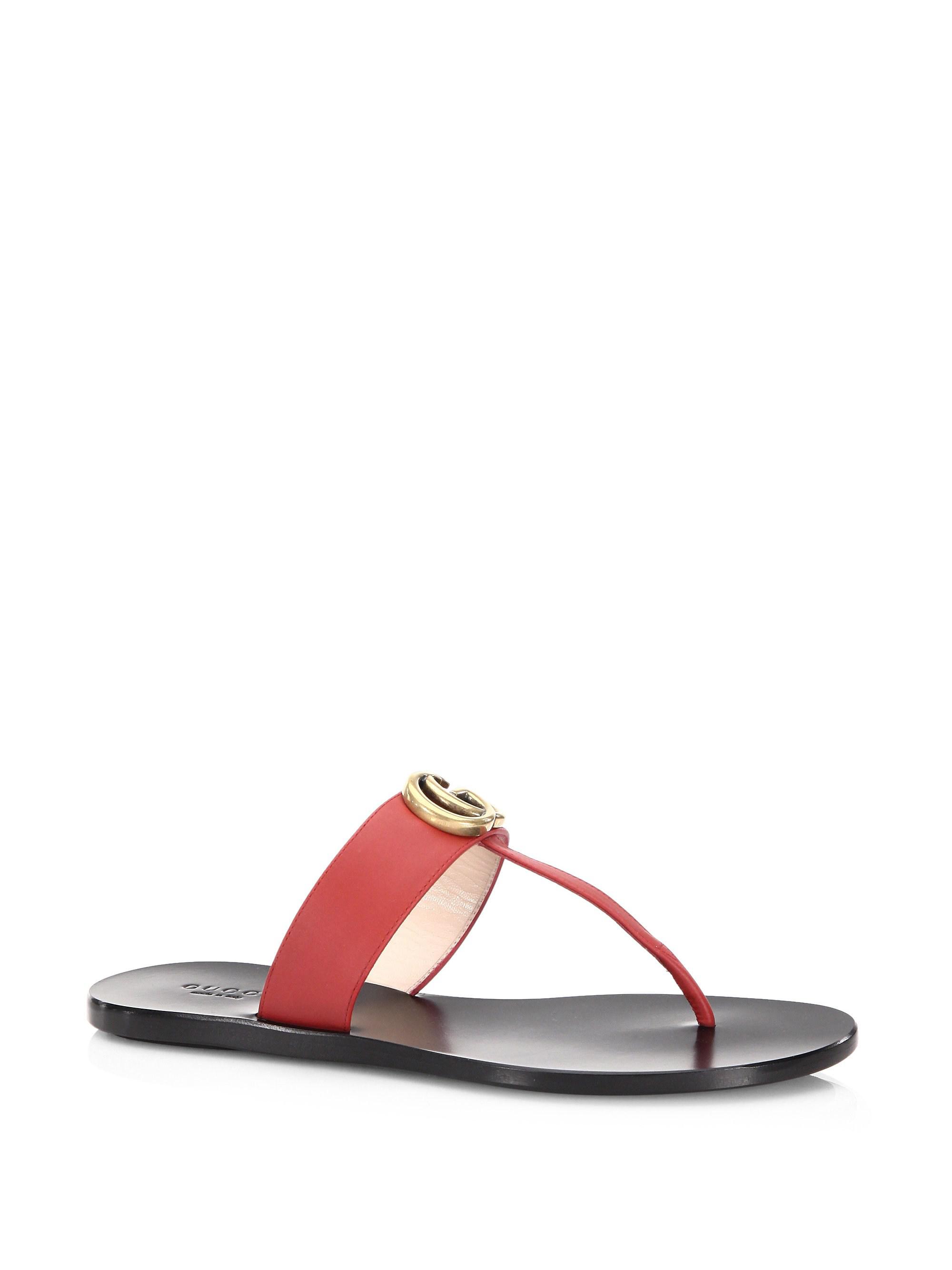 gucci marmont thong sandals sale