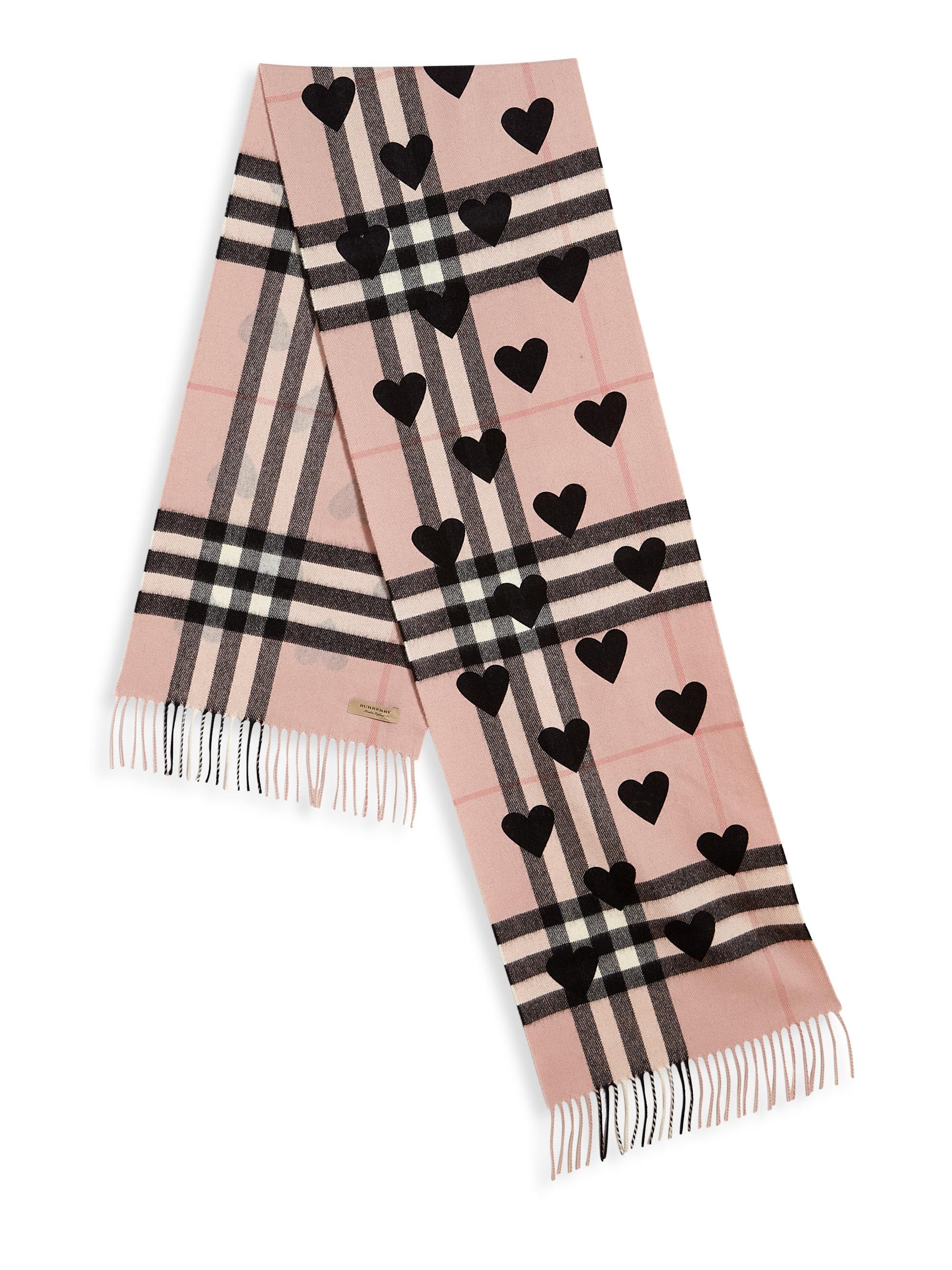 burberry heart scarf