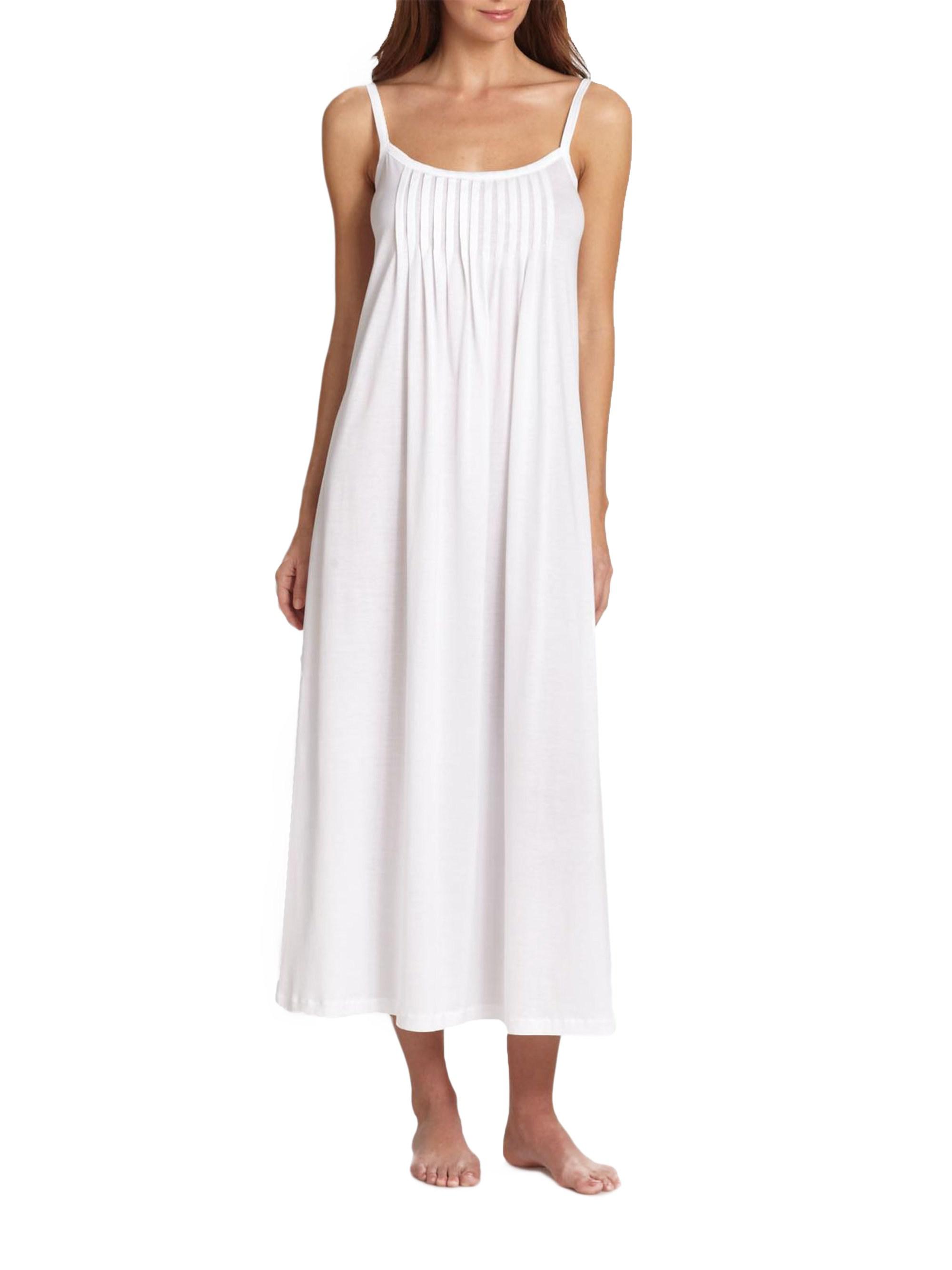 Lyst Hanro Juliet Long Chemise Gown in White