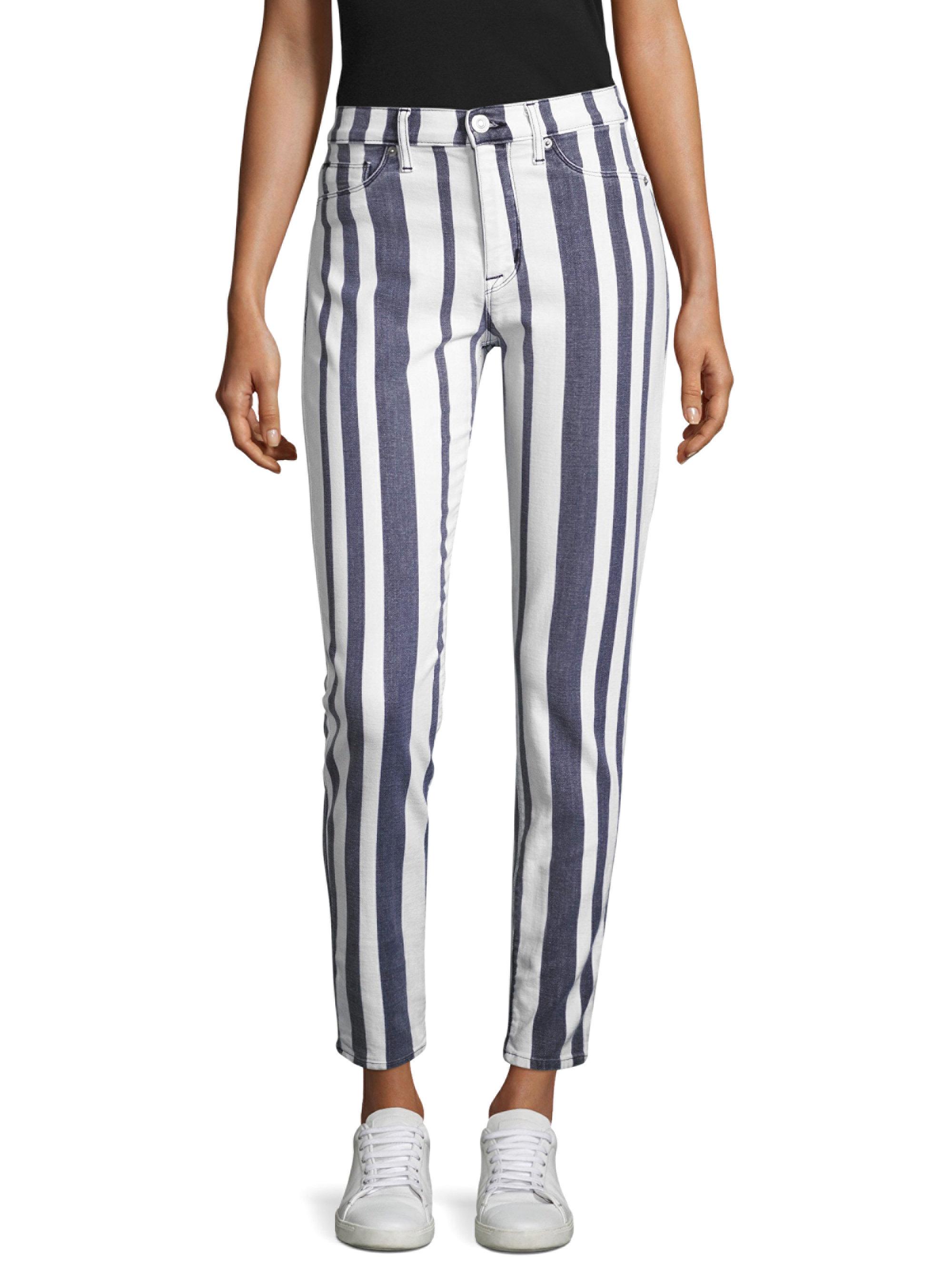 hudson stripe jeans