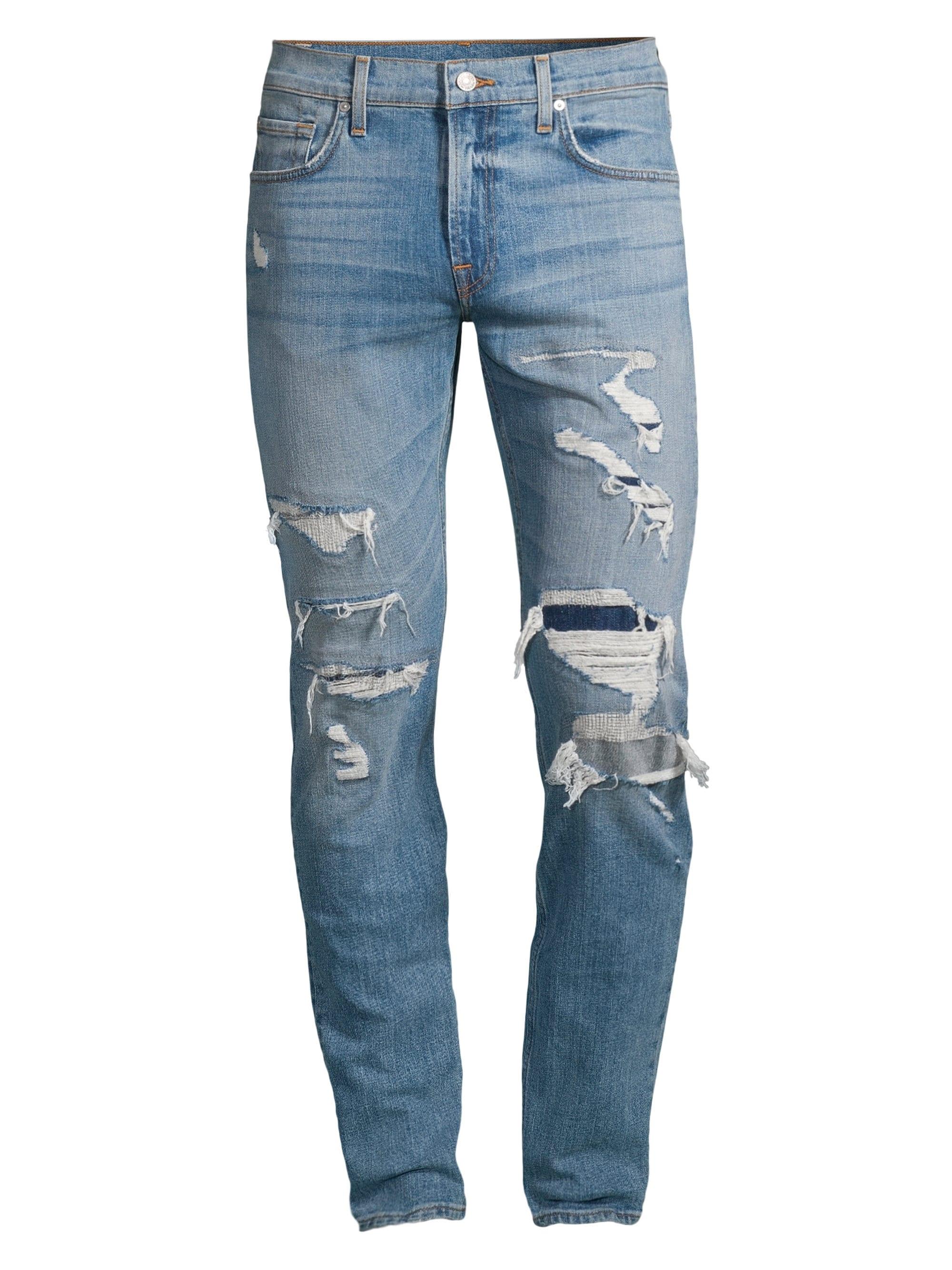 7 For All Mankind Denim Ryley Resurrection Distressed Skinny Jeans in ...