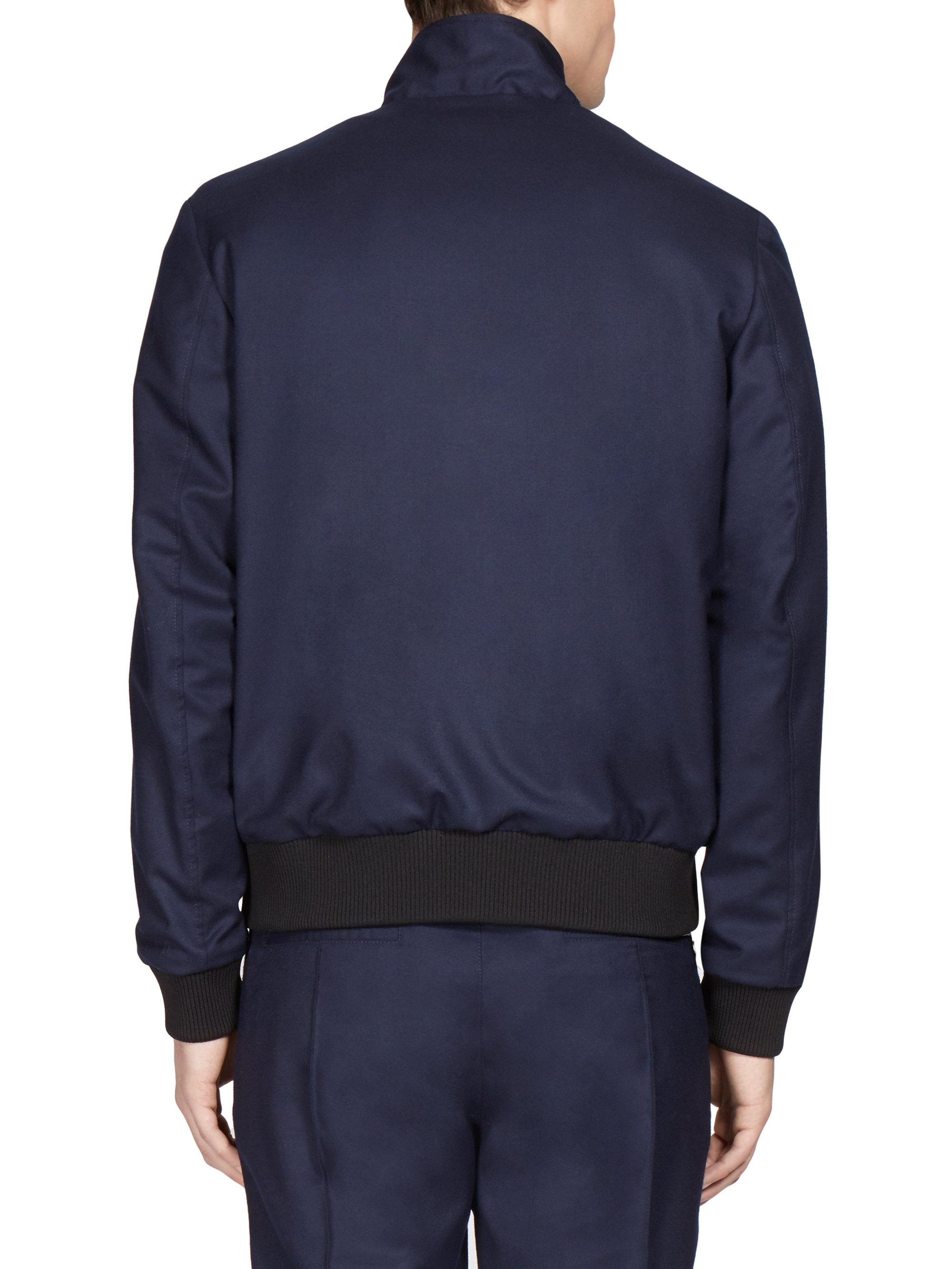 Lyst - KENZO Reversible Blouson Wool Jacket in Blue for Men