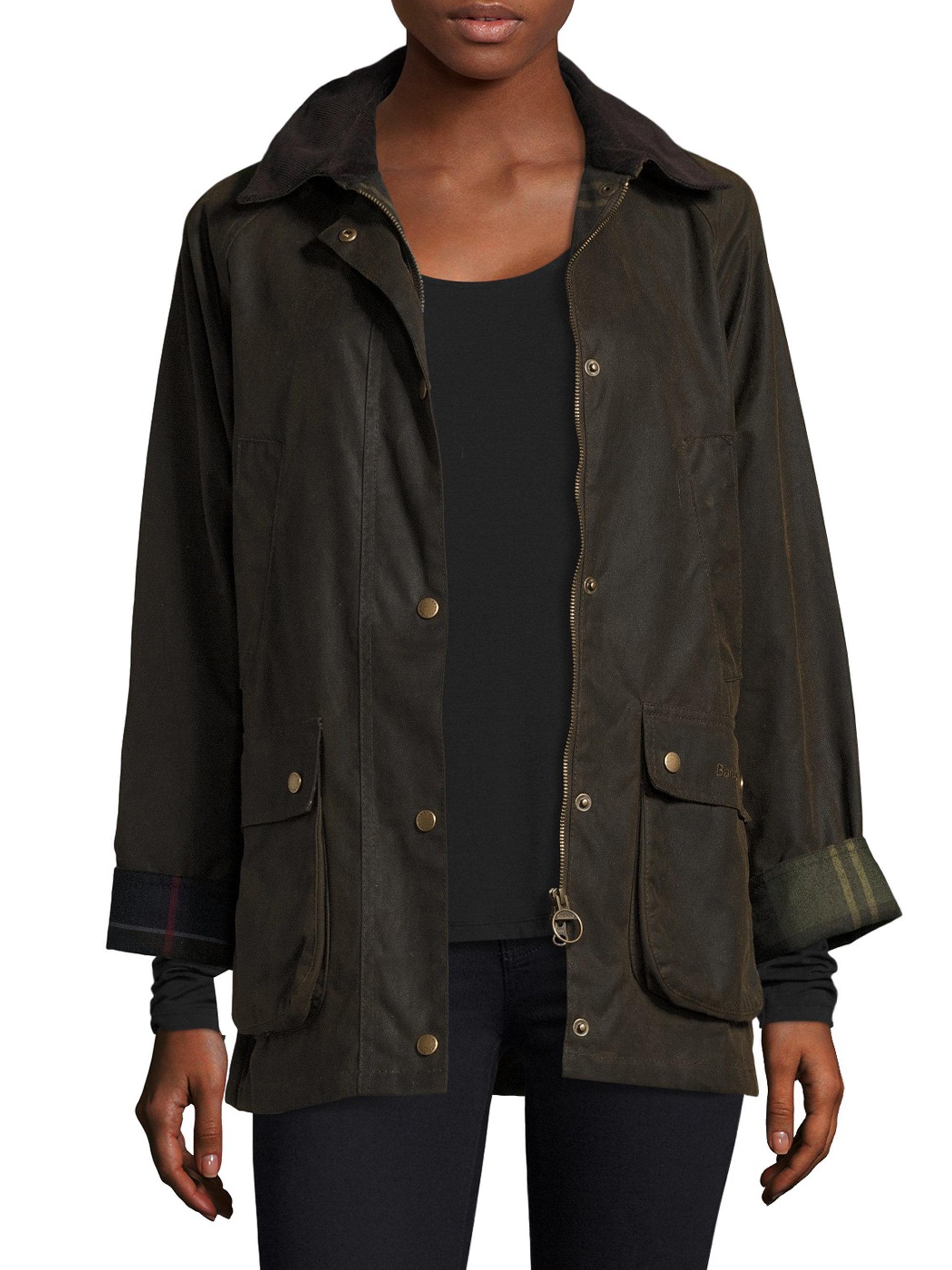 Barbour Acorn Wax Cotton Jacket in Olive (Green) Lyst