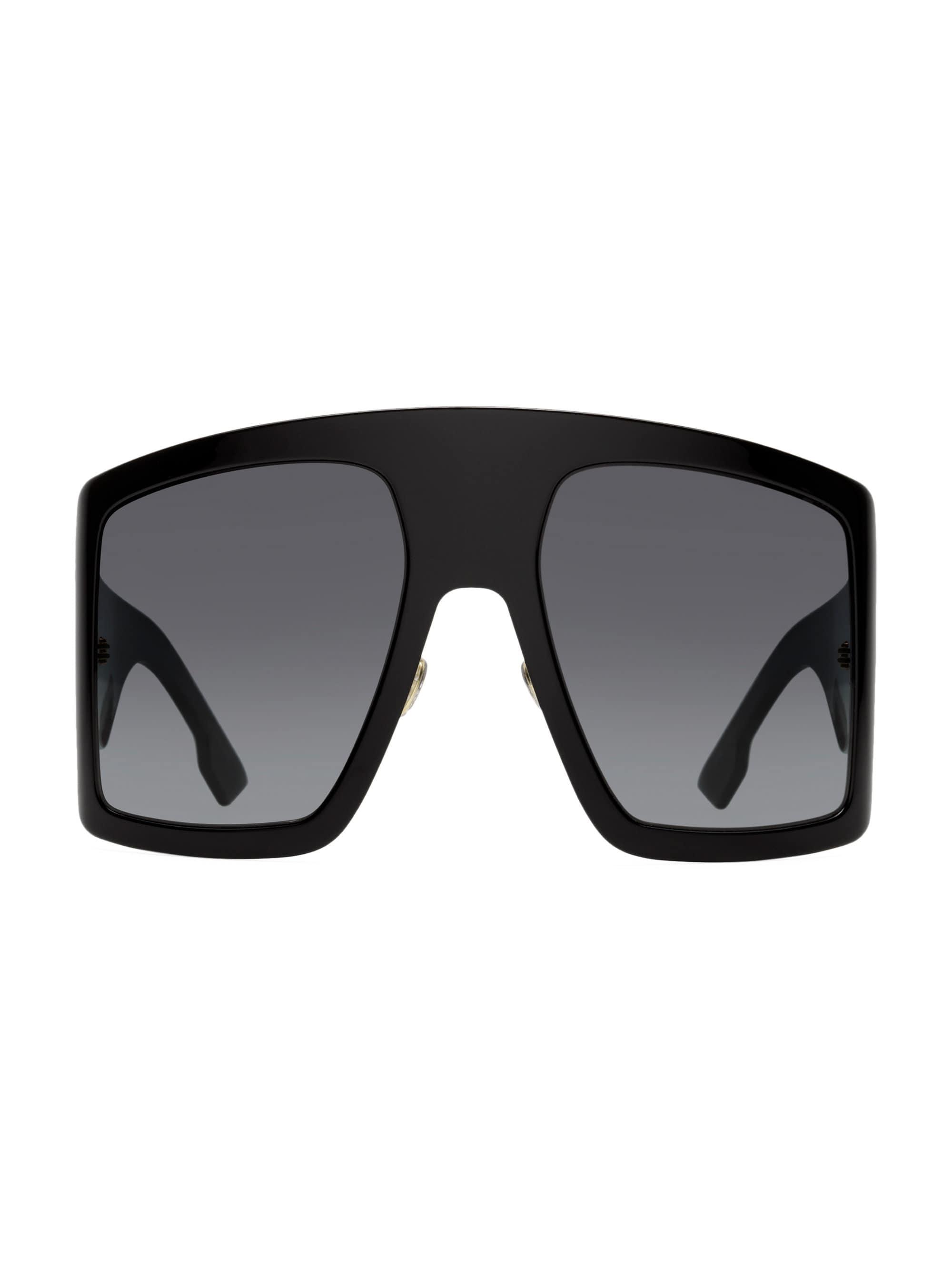 Dior Solight 60mm Navigator Sunglasses in Black for Men - Lyst