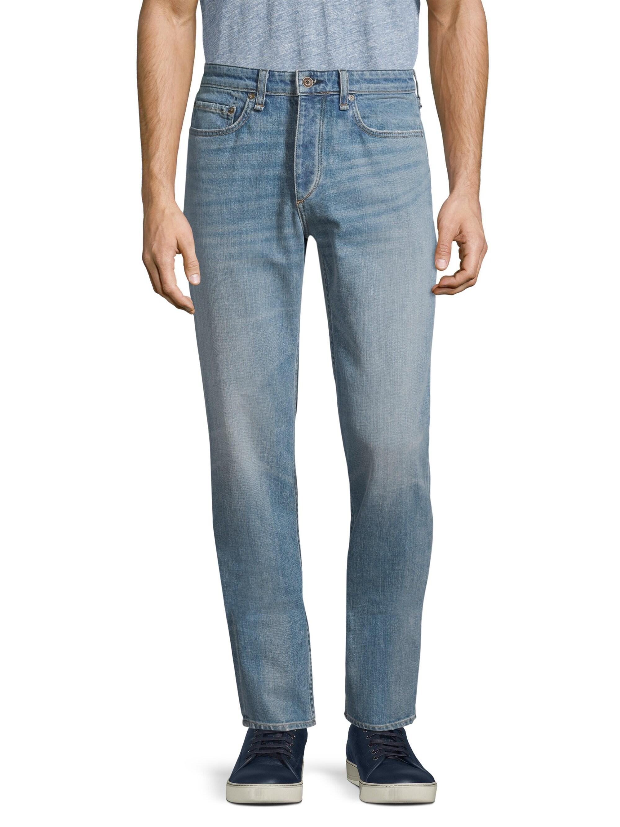 Rag & Bone Slim Fit Jeans in Blue for Men - Lyst