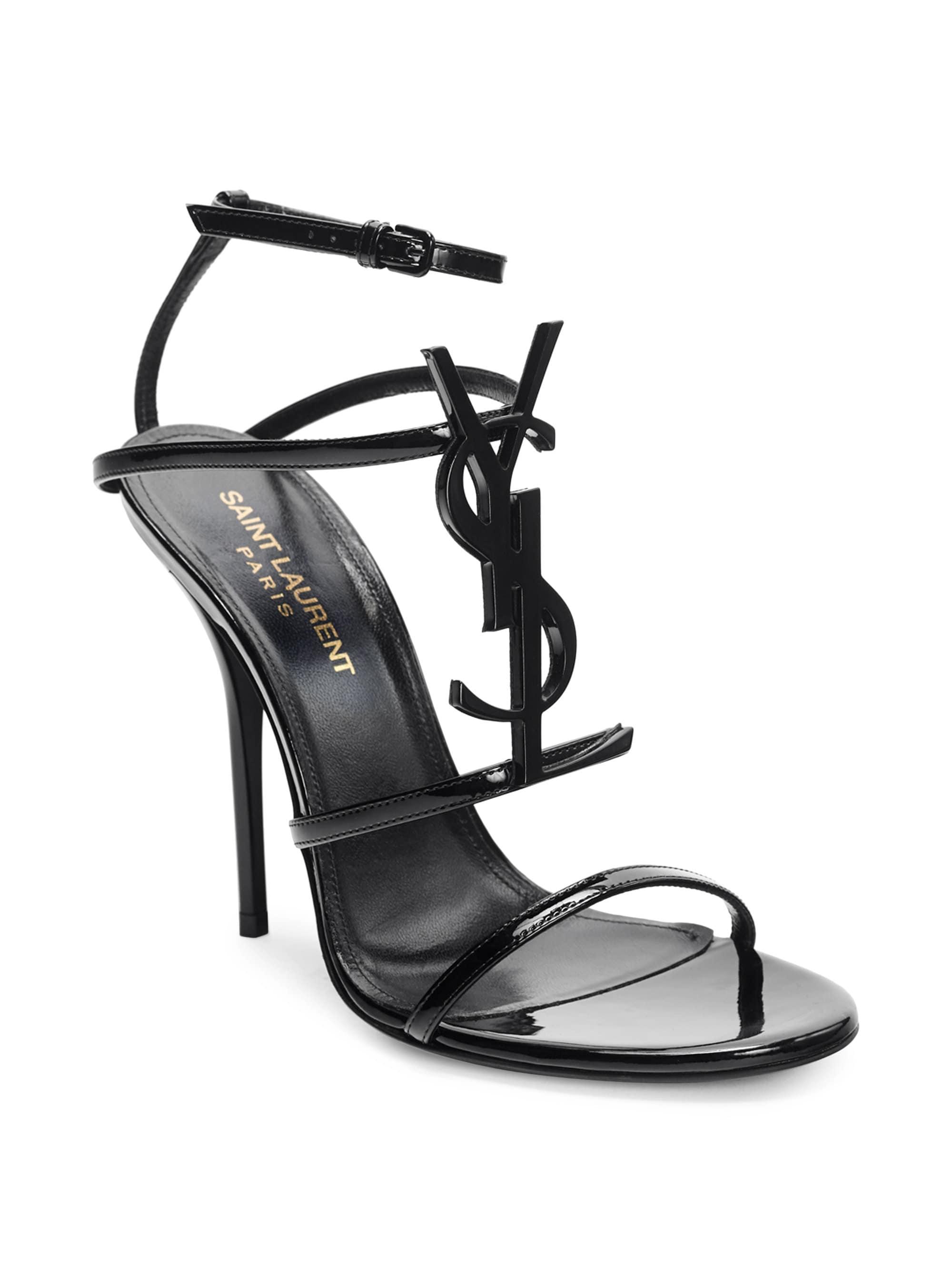 Saint Laurent Women’s Cassandra Logo Stiletto Sandals