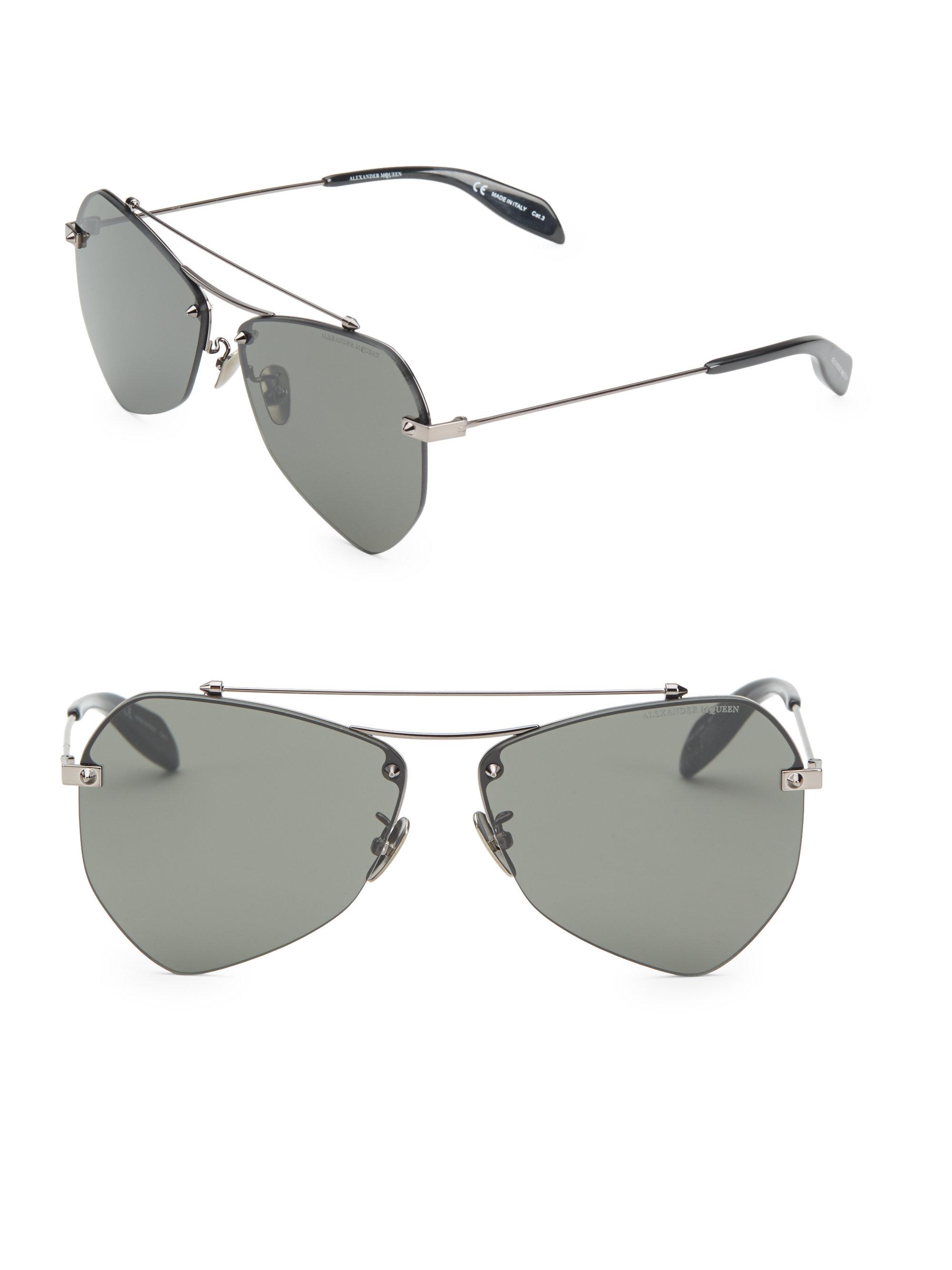 gucci square frame metal glasses