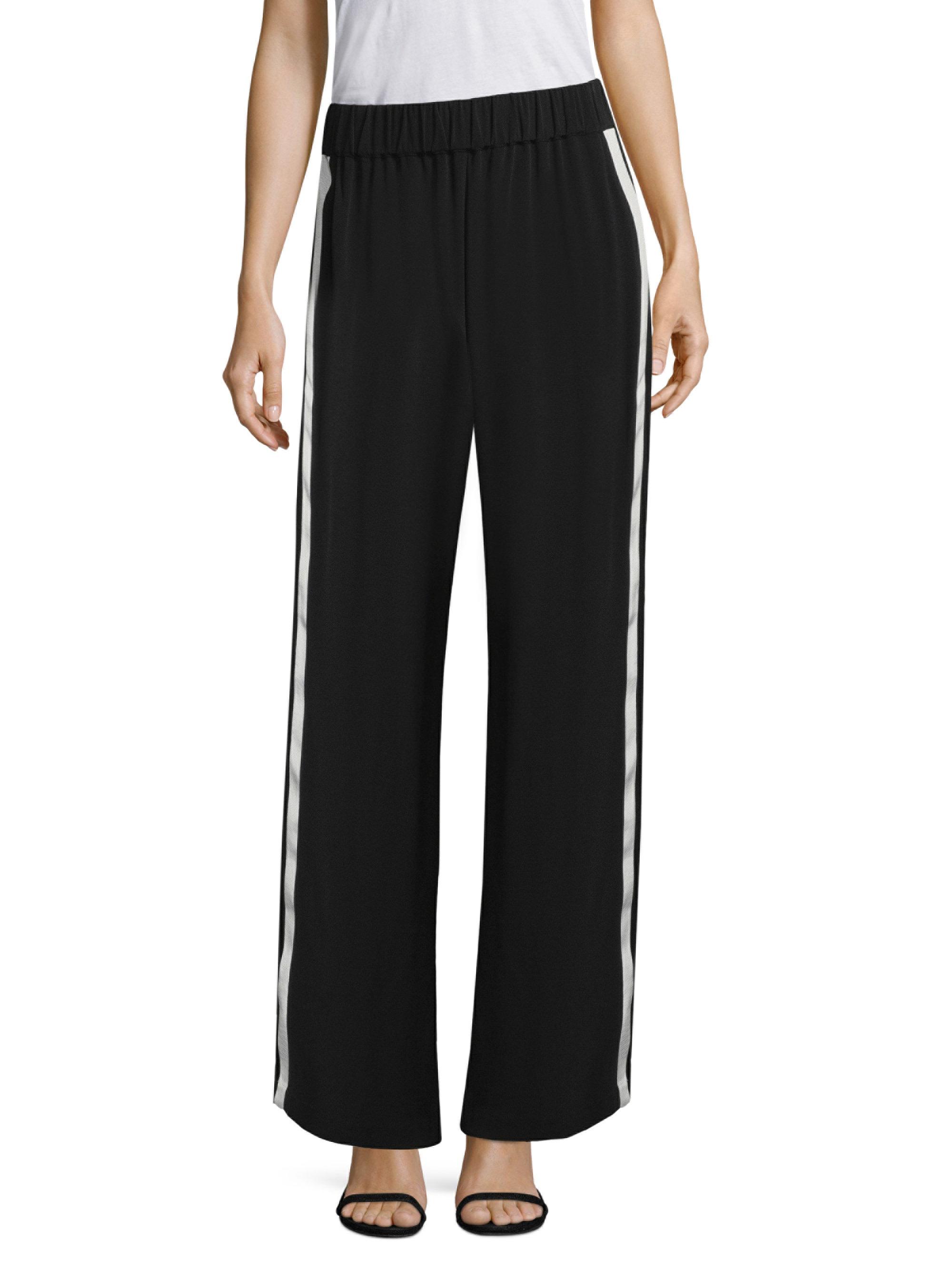 women's striped track pants