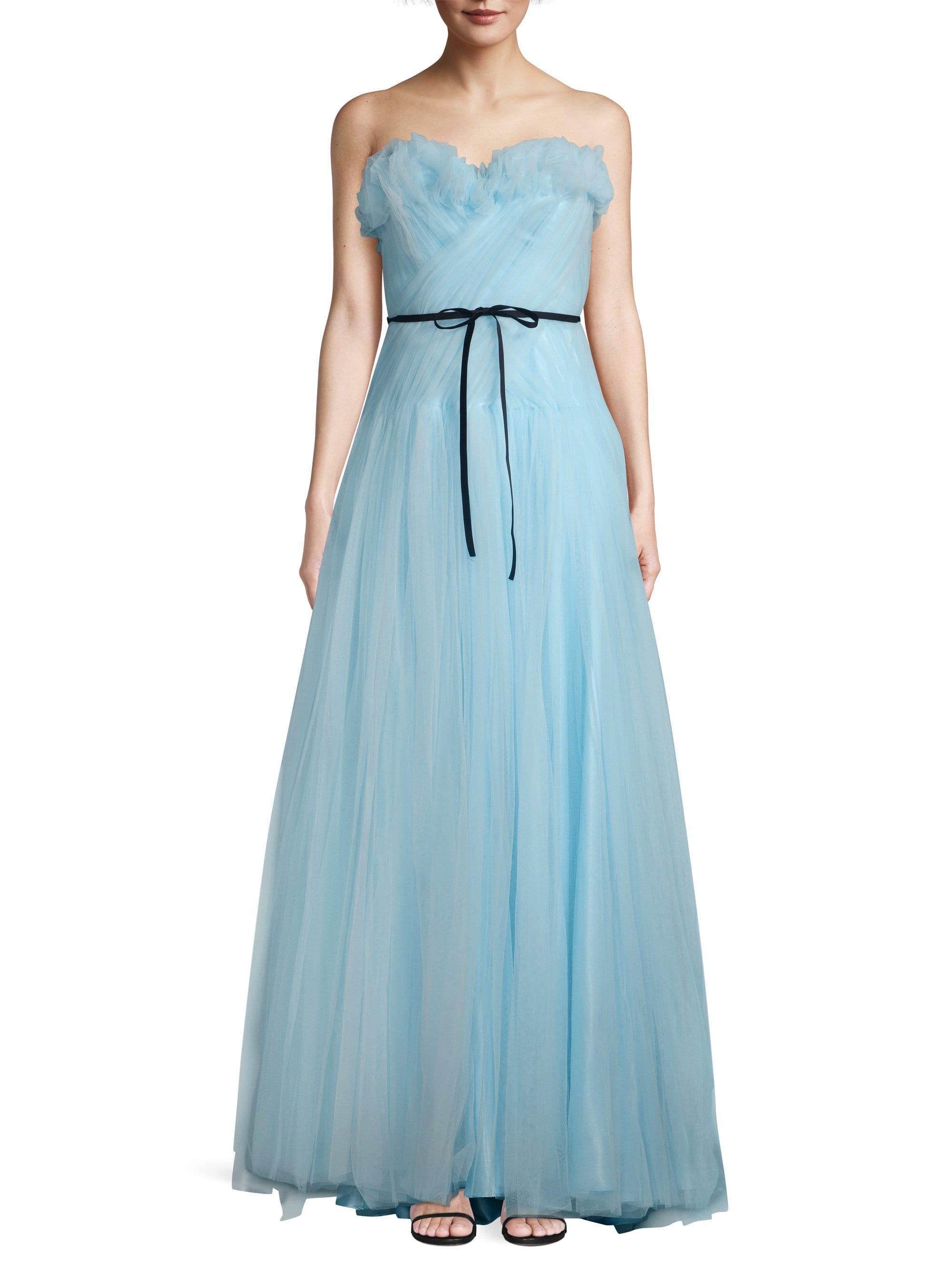 basix strapless tulle ball gown