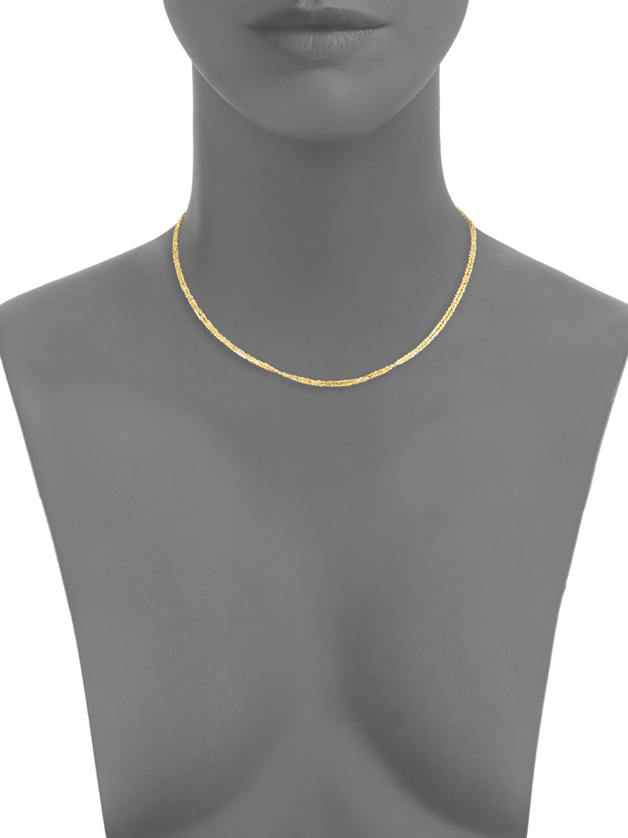 Jennifer Zeuner Astek 18k Yellow Goldplated Double-strand Necklace in ...