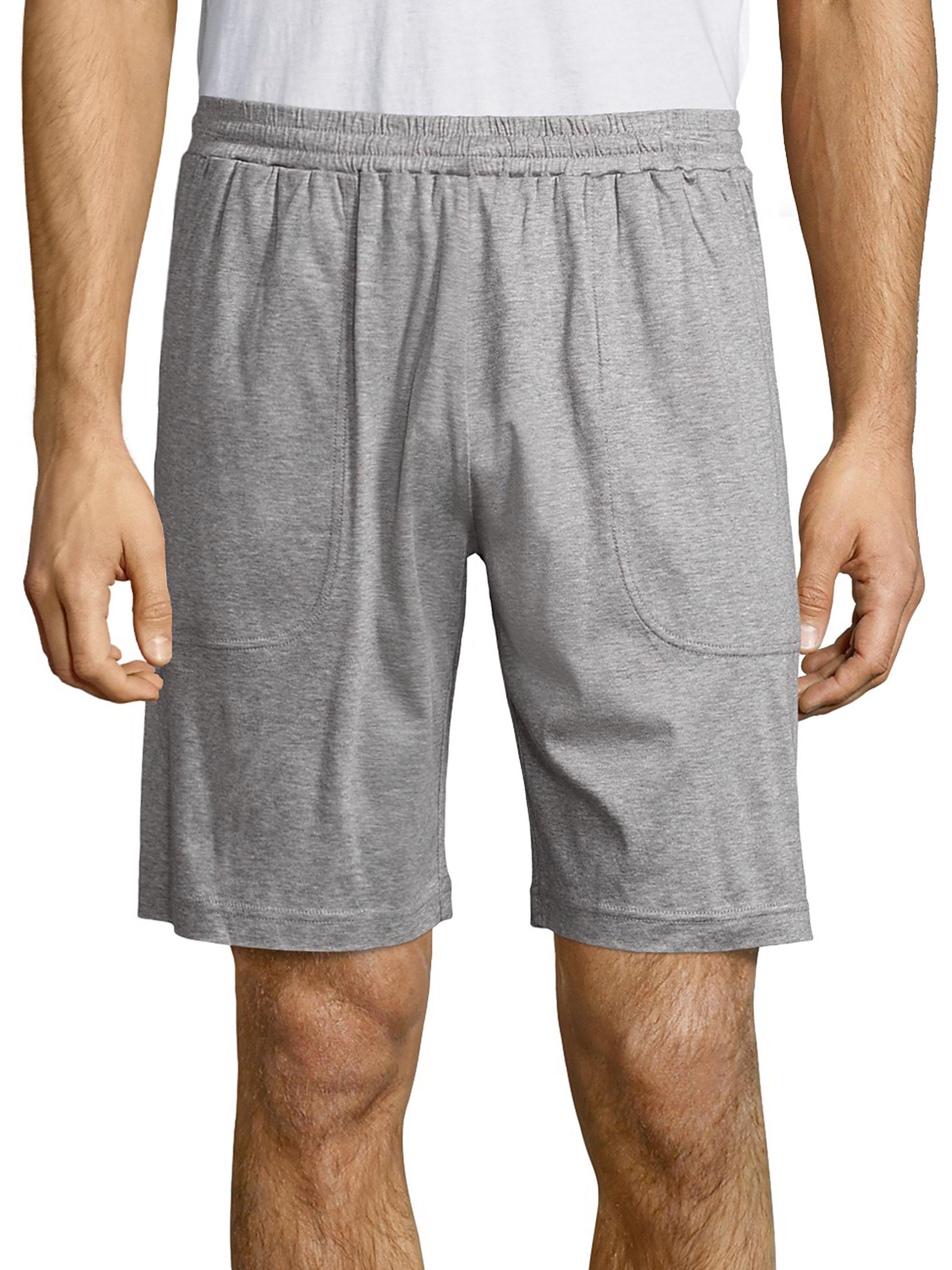 Lyst - Saks Fifth Avenue Heathered Cotton Shorts in Gray for Men