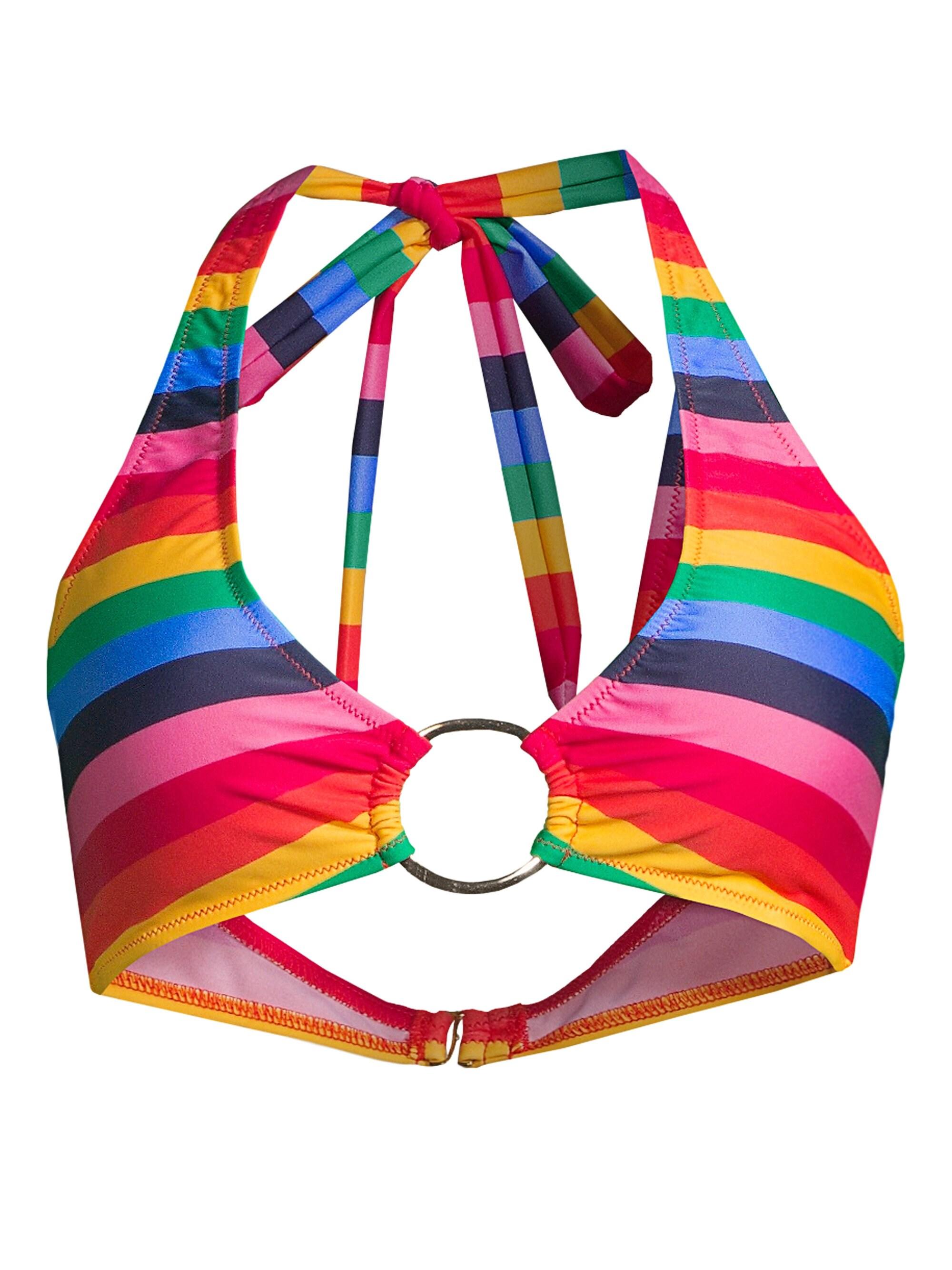 MILLY Womens Santorini Rainbow Bikini Top - Rainbow Stripe - Lyst