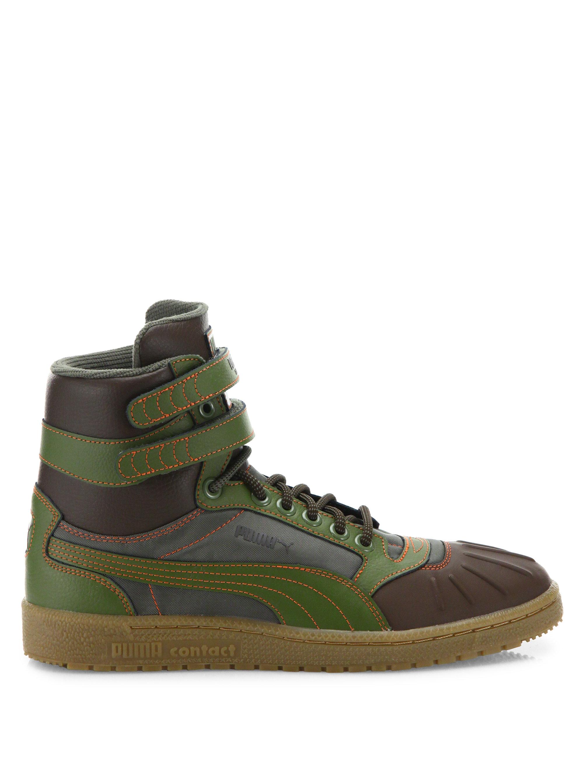 Lyst - Puma Sky Ii Hi Duck Leather Boots in Brown for Men