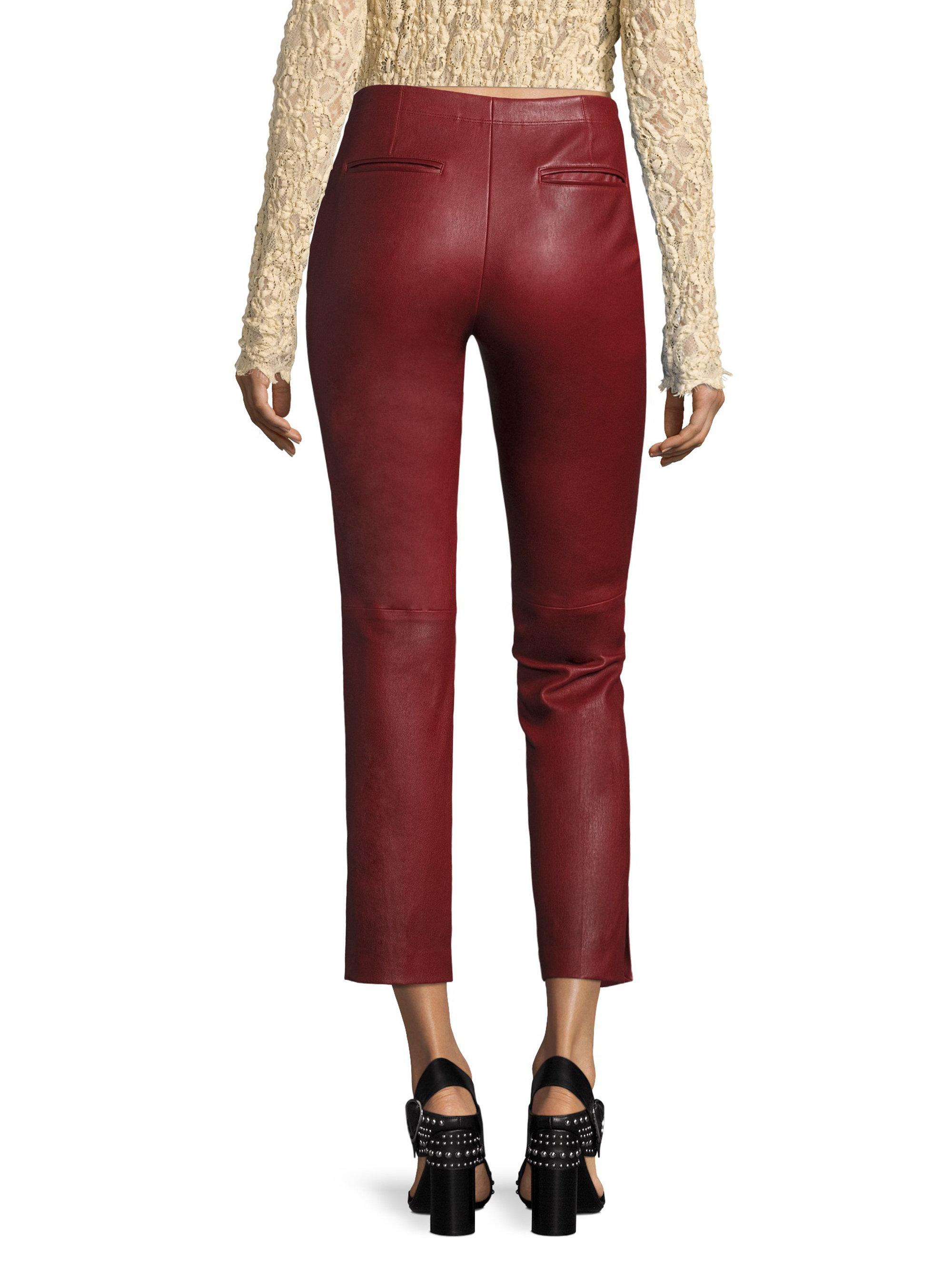 helmut lang red pants