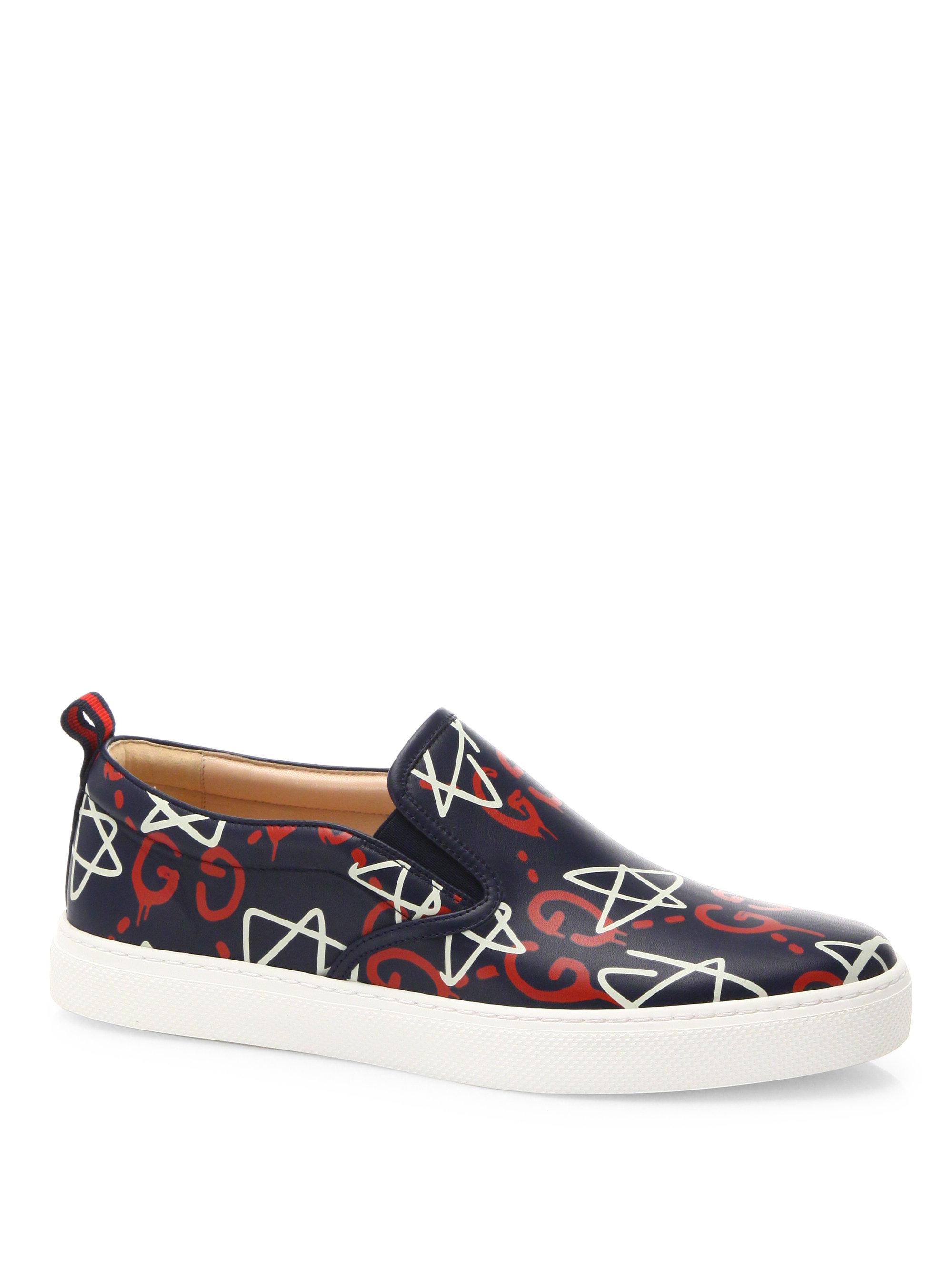 gucci dublin slip on sneakers