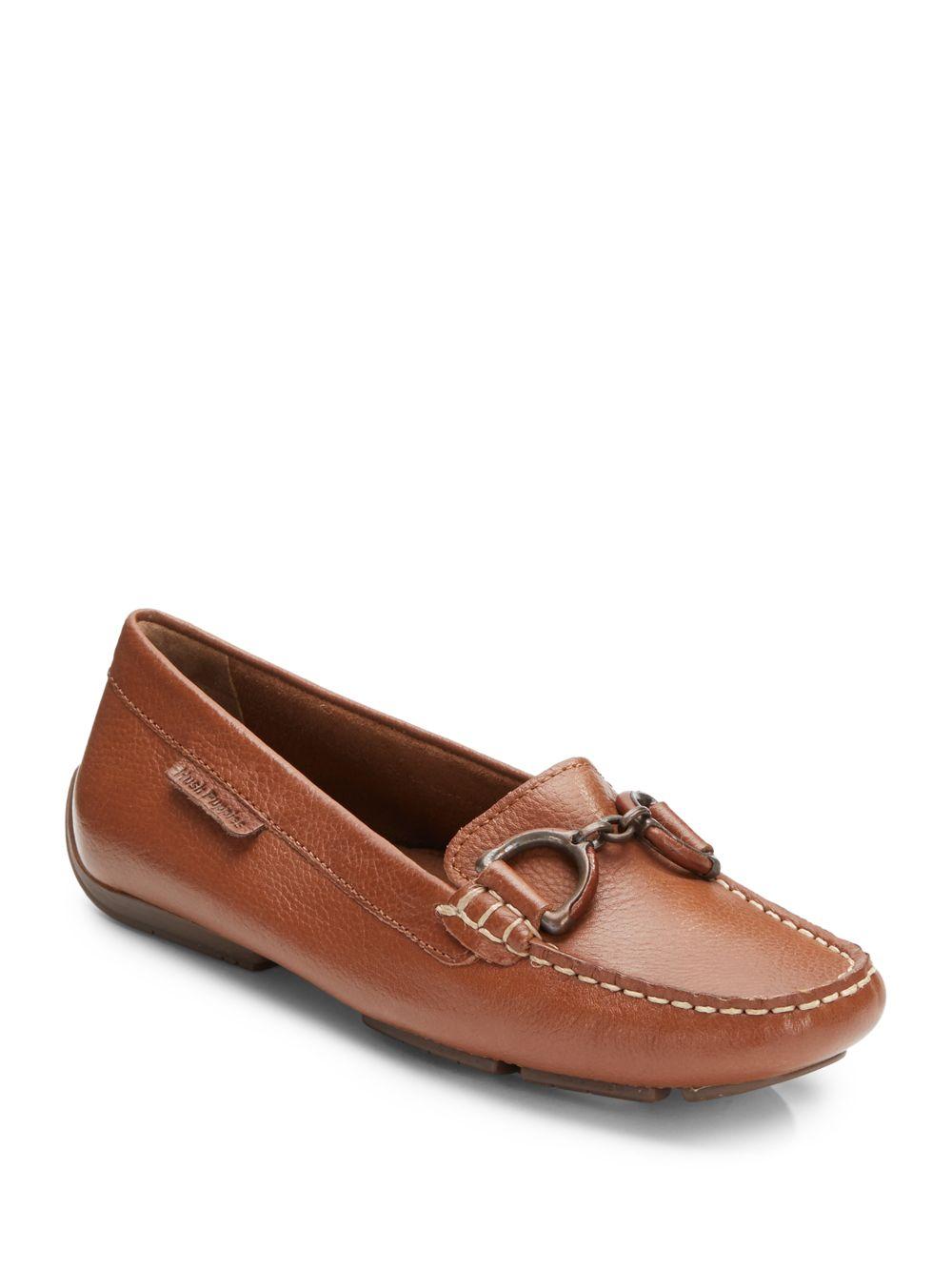 Hush Puppies Cora Leather Loafers in Brown - Lyst