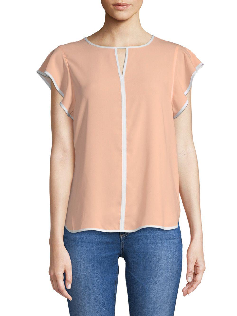 calvin klein flutter sleeve