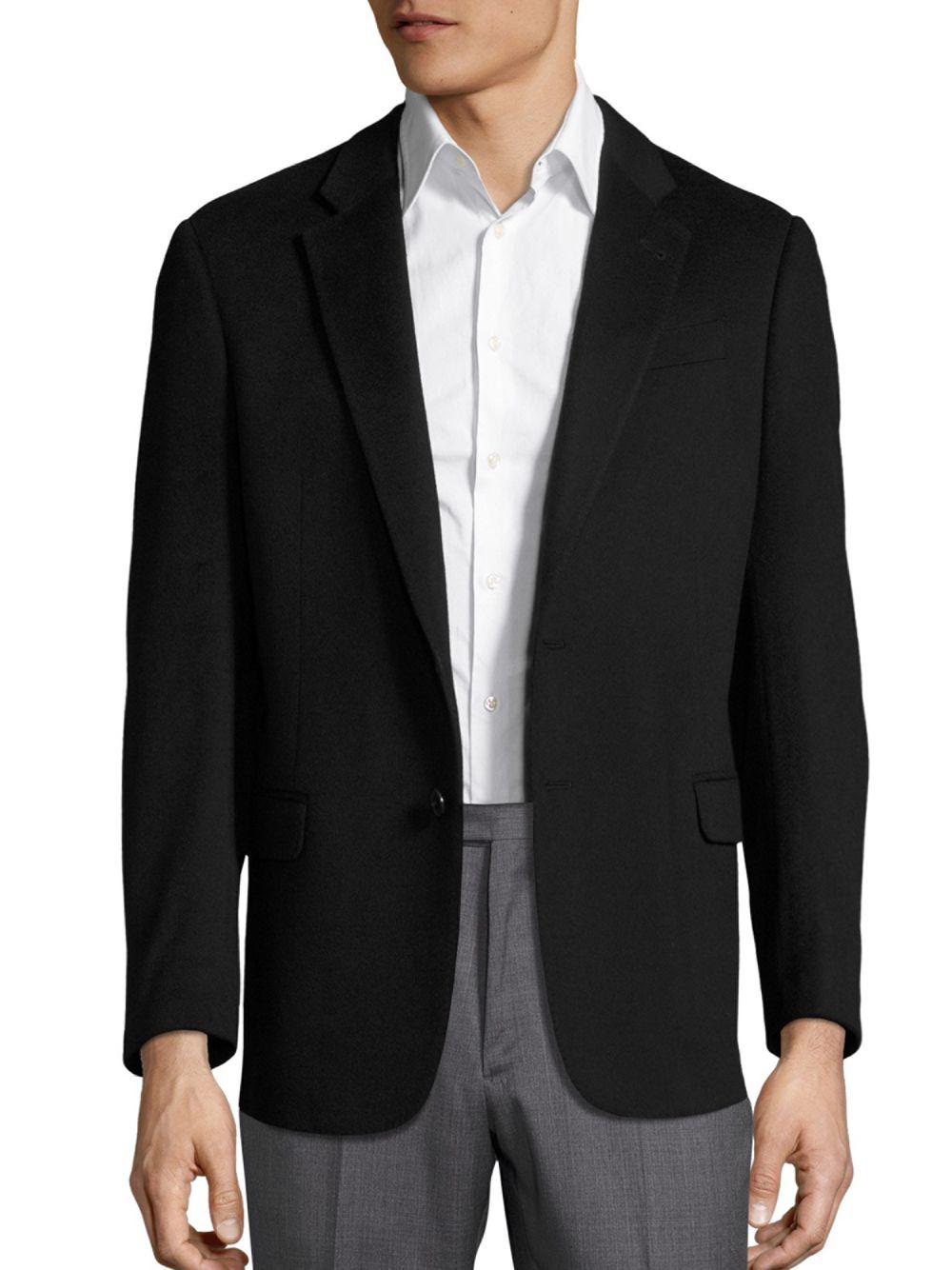 Armani Cashmere Sport Coat in Black for Men - Lyst